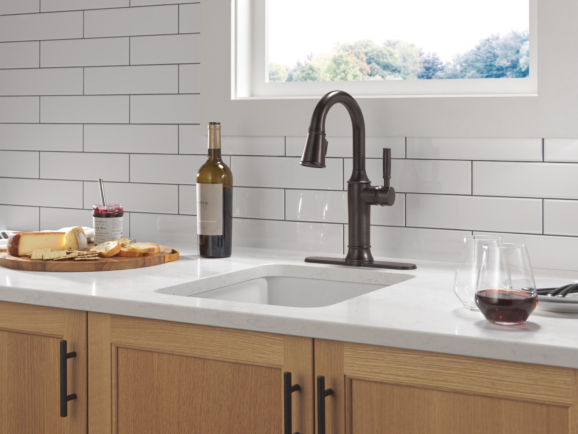Single Handle Pull-Down Bar / Prep Faucet in Venetian Bronze 9984