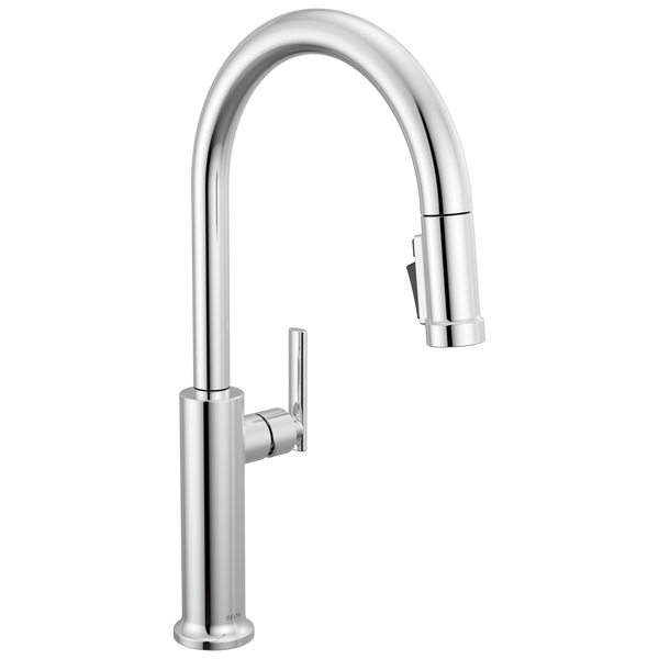Single Handle Pull-Down Kitchen Faucet in Chrome 9186-DST | Delta