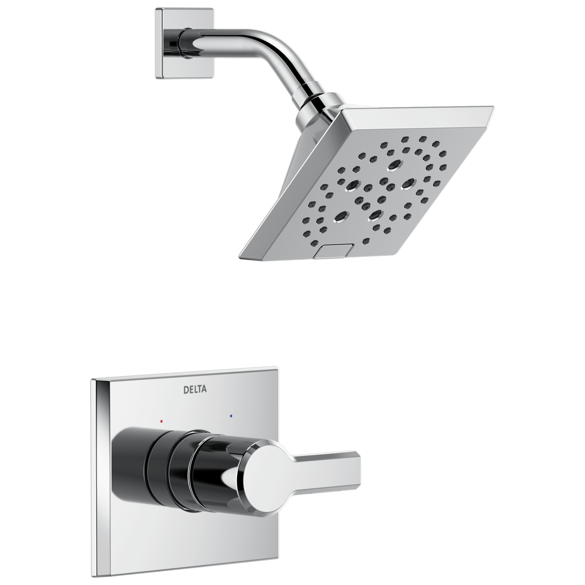 Delta Faucet Pivotale Monitor 14 Series H2okineticshower Trim - Lumicoat - Chrome