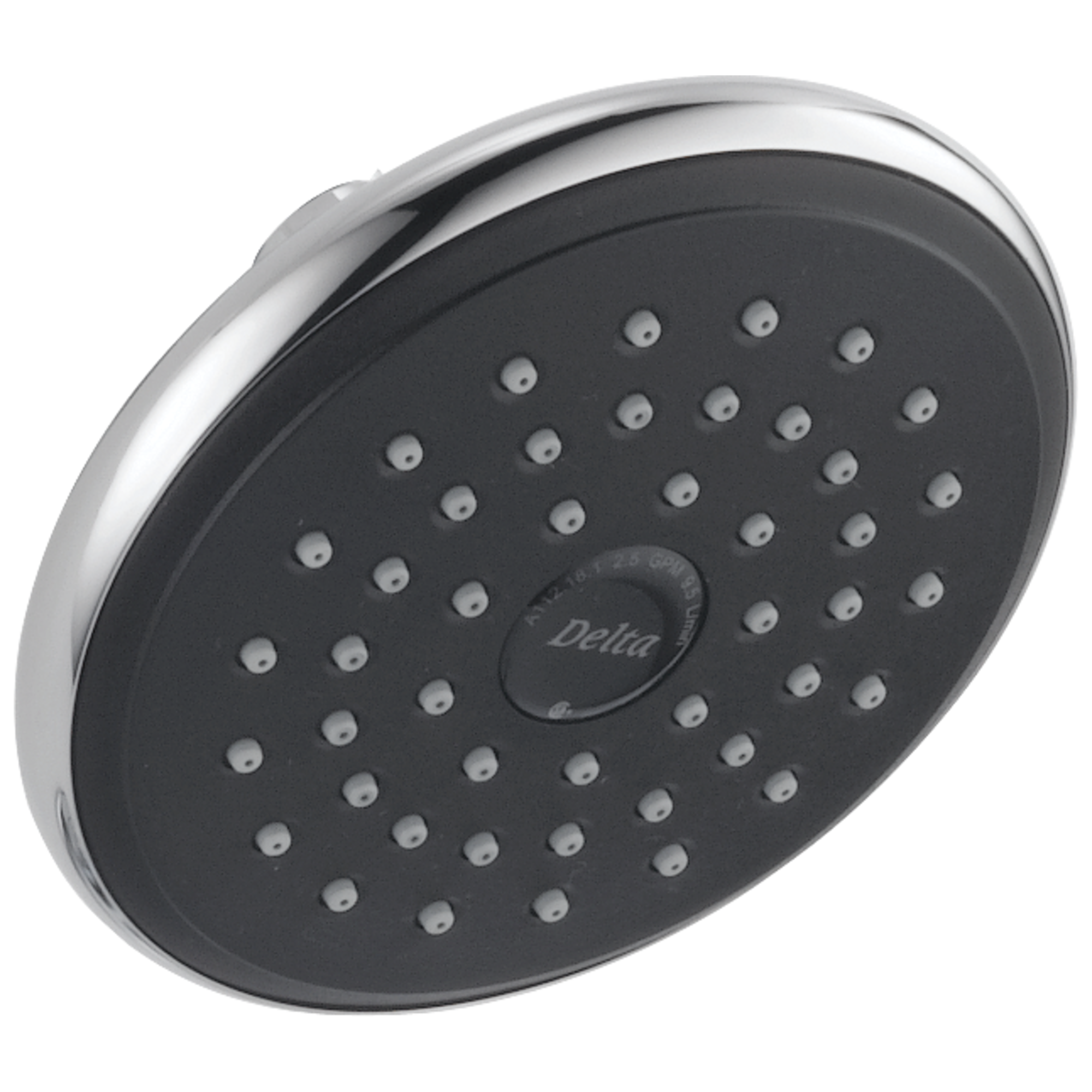 Delta Faucet Universal Showering Components Single-Setting Raincan Shower Head - Chrome