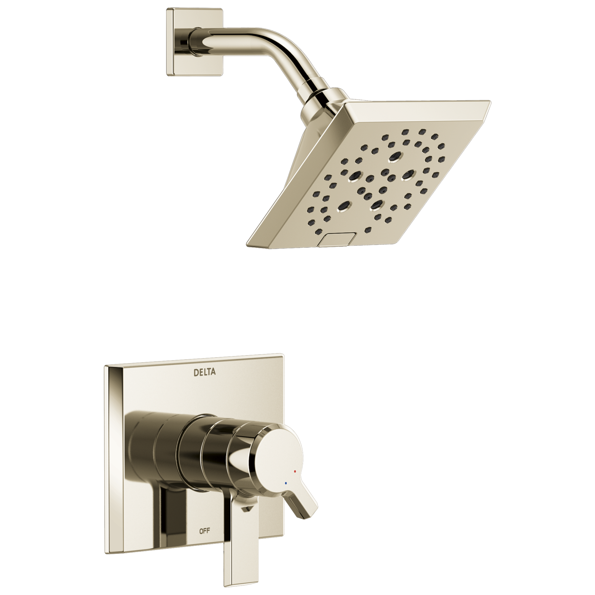 Delta Faucet Pivotale Monitor 17 Series H2okineticshower Trim - Lumicoat Polished - Nickel