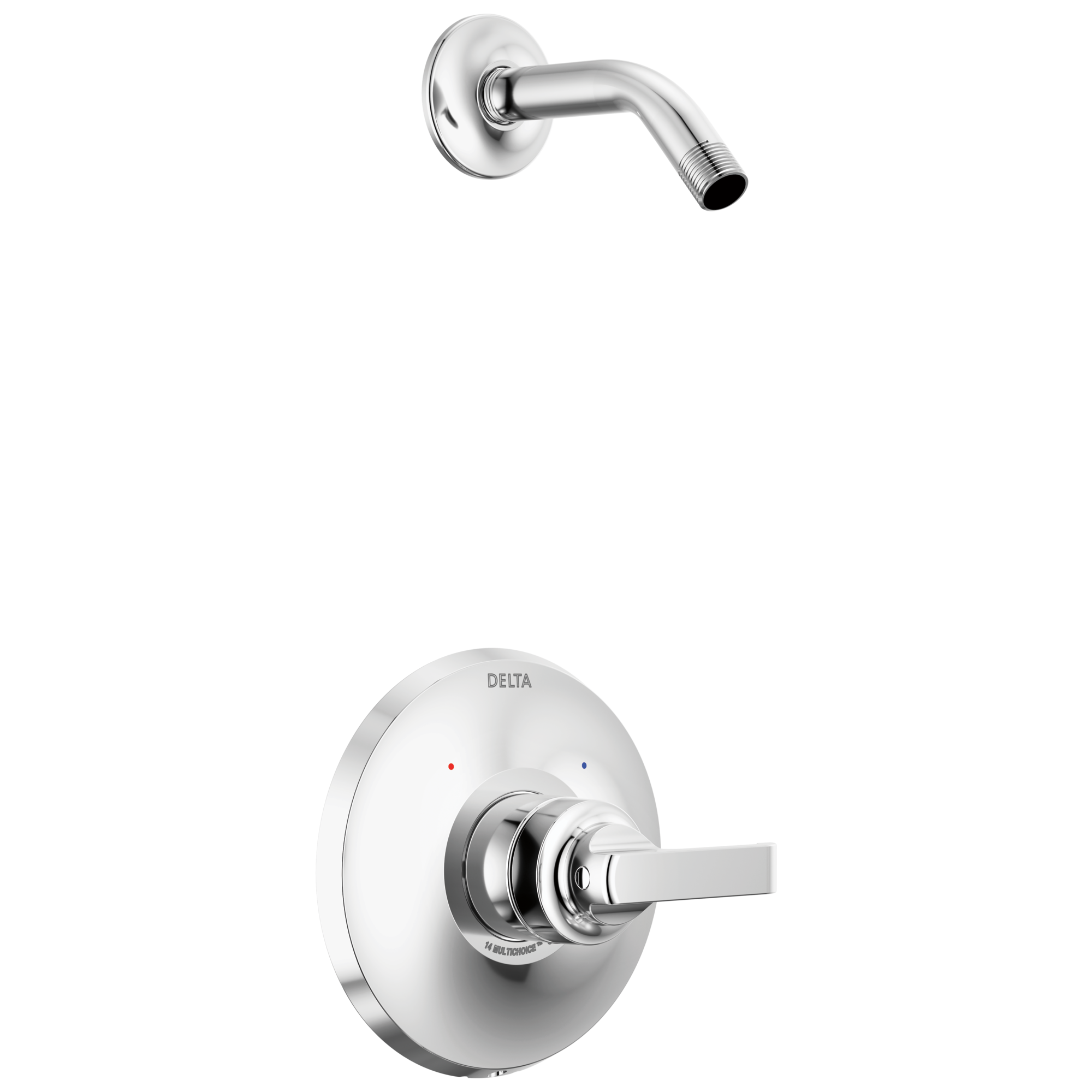 Delta Faucet Tetrae 14 Series Shower Trim - Less Head - Lumicoat - Chrome