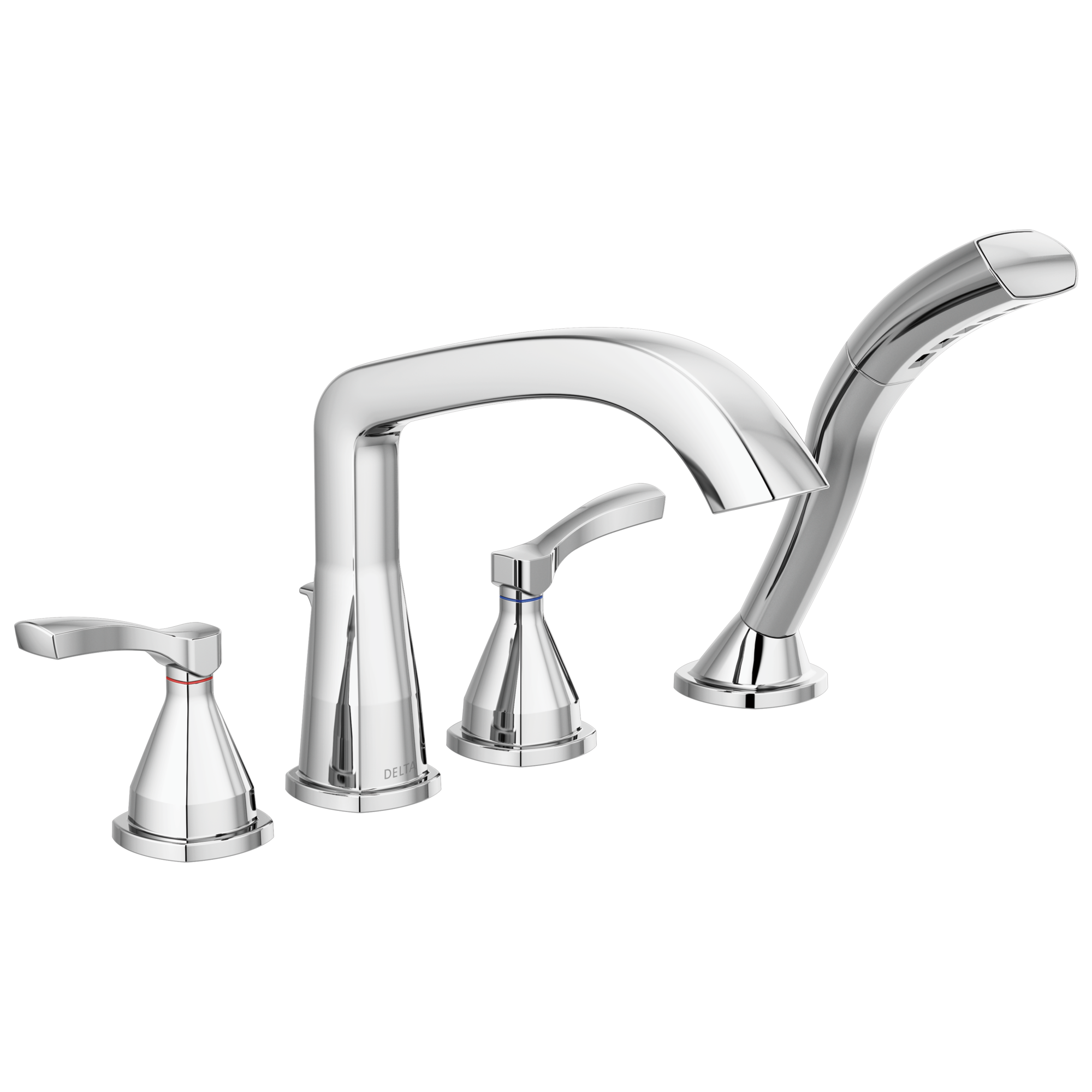 Delta Faucet Stryke Roman Tub Trim With Hand Shower - Lumicoat - Chrome