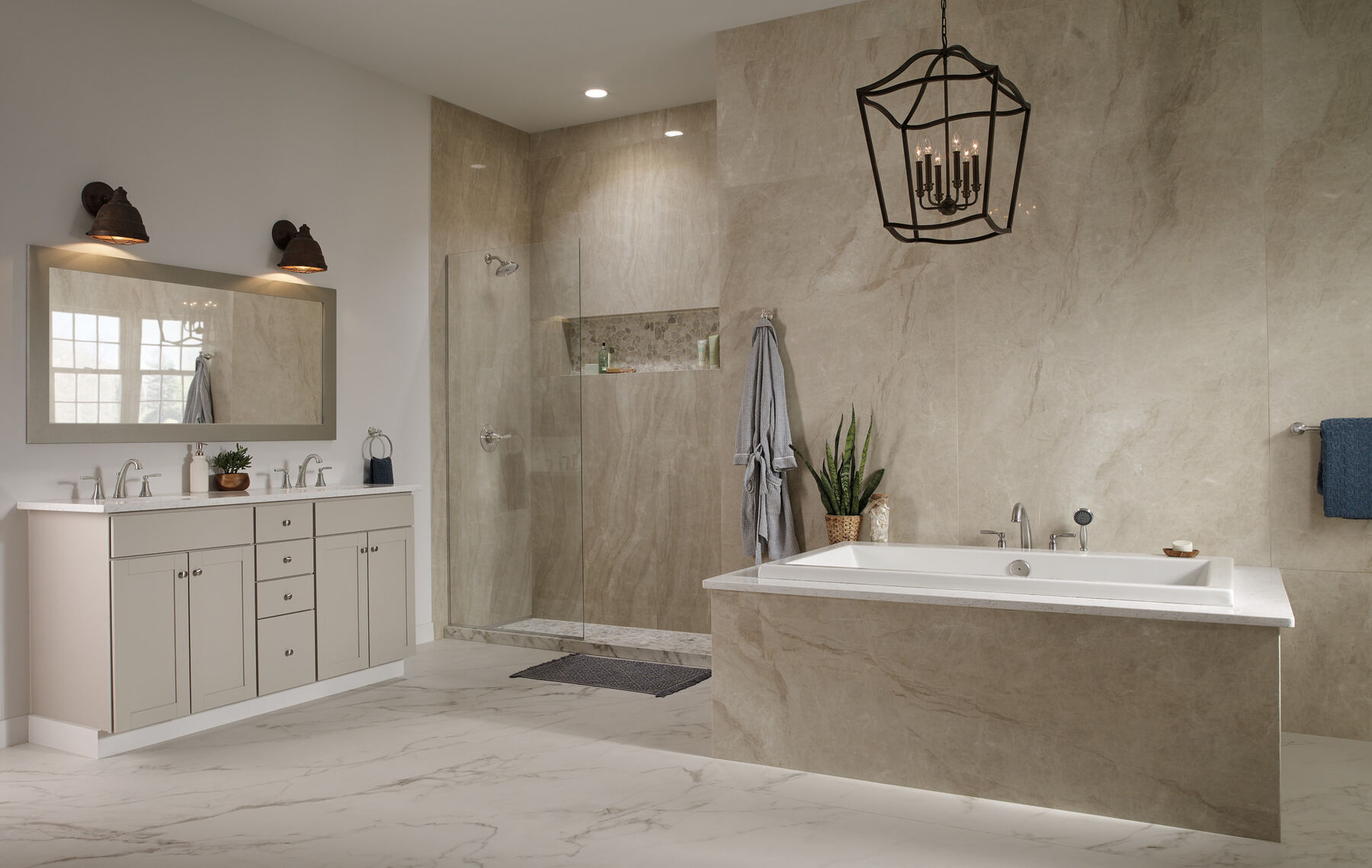 Roman Tub with Handshower Trim in Stainless T4732-SS | Delta Faucet