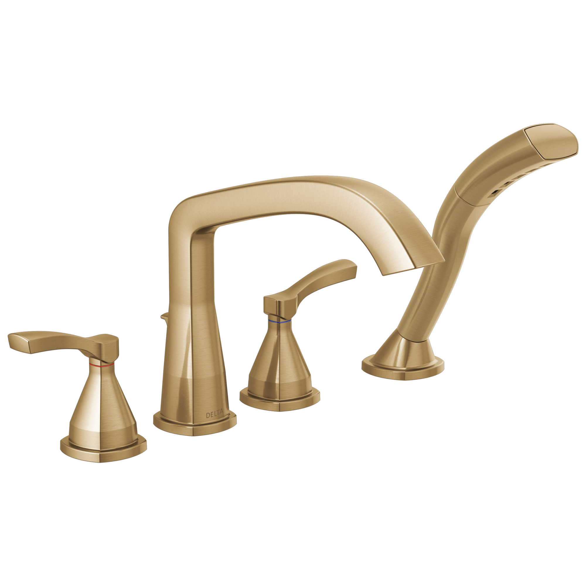 Delta Faucet Stryke Roman Tub Trim With Hand Shower - Lumicoat Champagne - Bronze