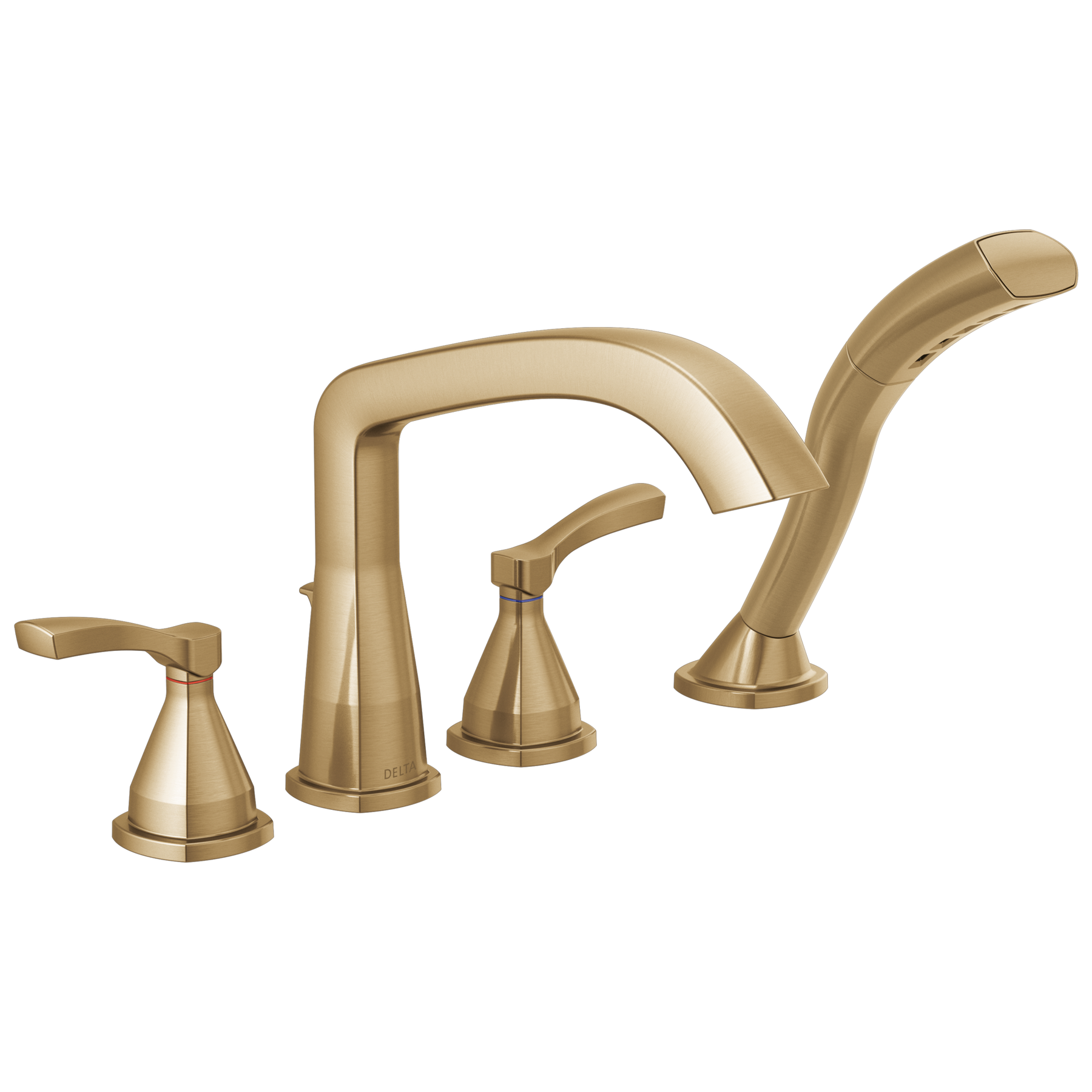 Roman Tub Trim with Hand Shower in Lumicoat® Champagne Bronze