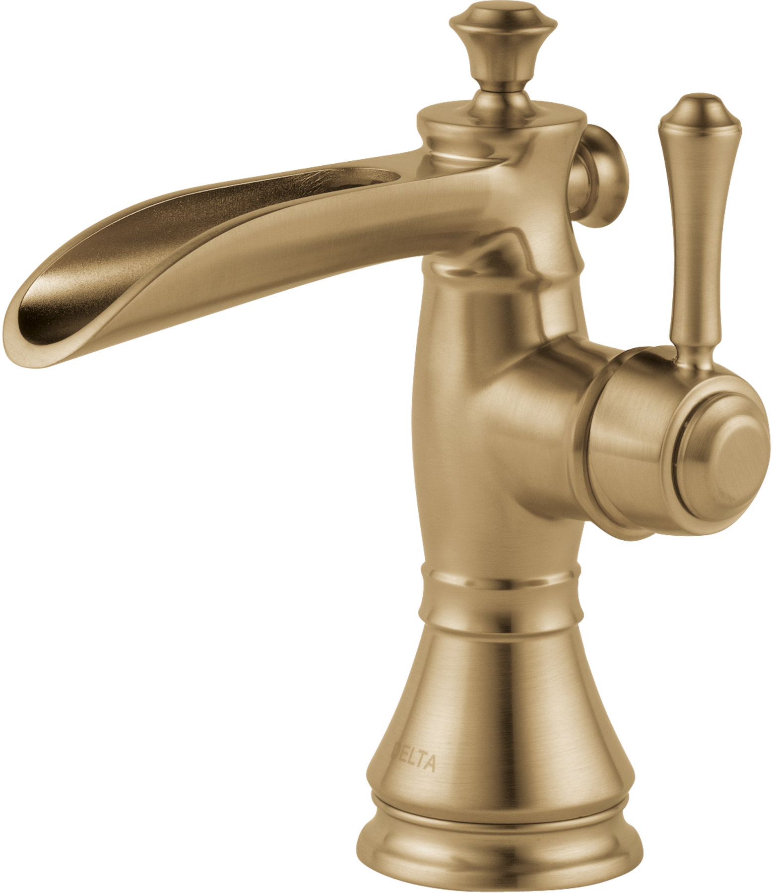 Single Handle Channel Bathroom Faucet in Champagne Bronze 598LF