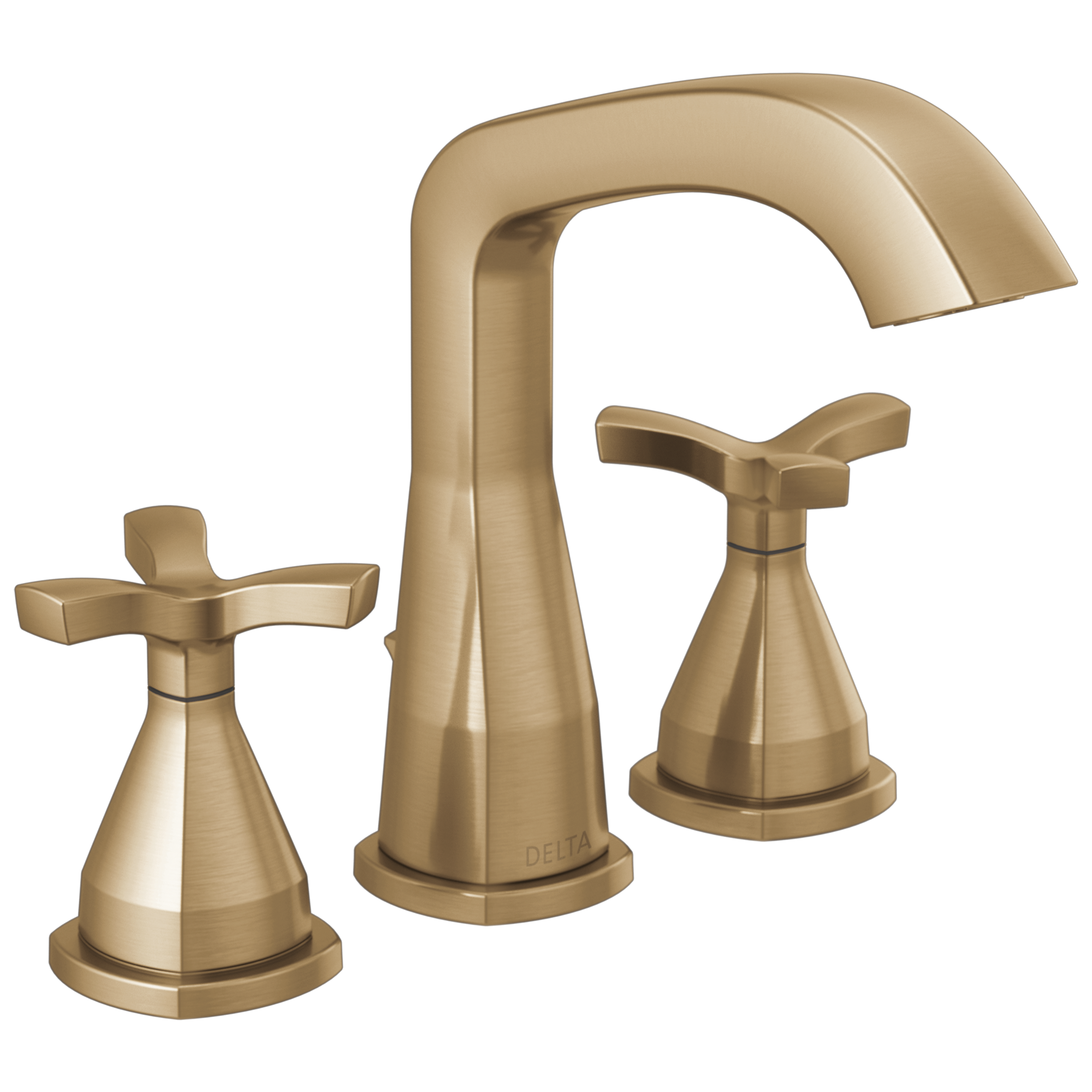 Delta Faucet Stryke Two Handle Widespread Bathroom Faucet With Pop-up Drain - Lumicoat Champagne ...