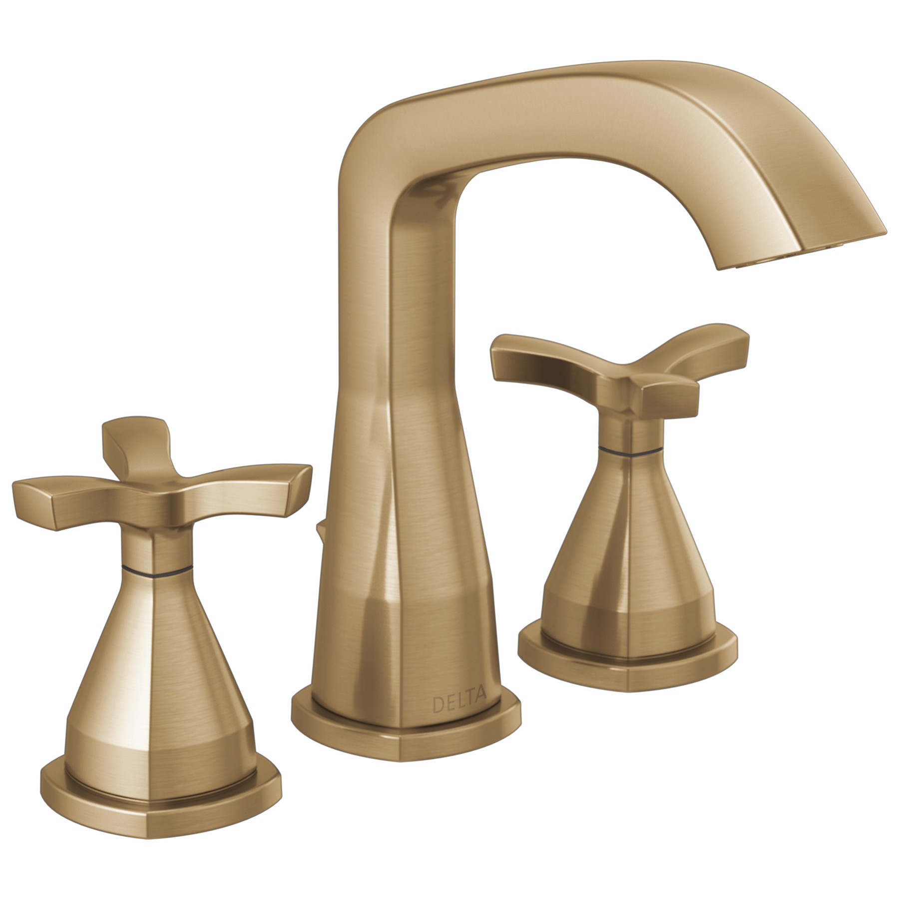 Two Handle Widespread Bathroom Faucet in Lumicoat® Champagne