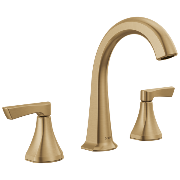 s.santa ベージュ38 Two Handle Widespread Bathroom Faucet in Champagne Bronze 35892LF