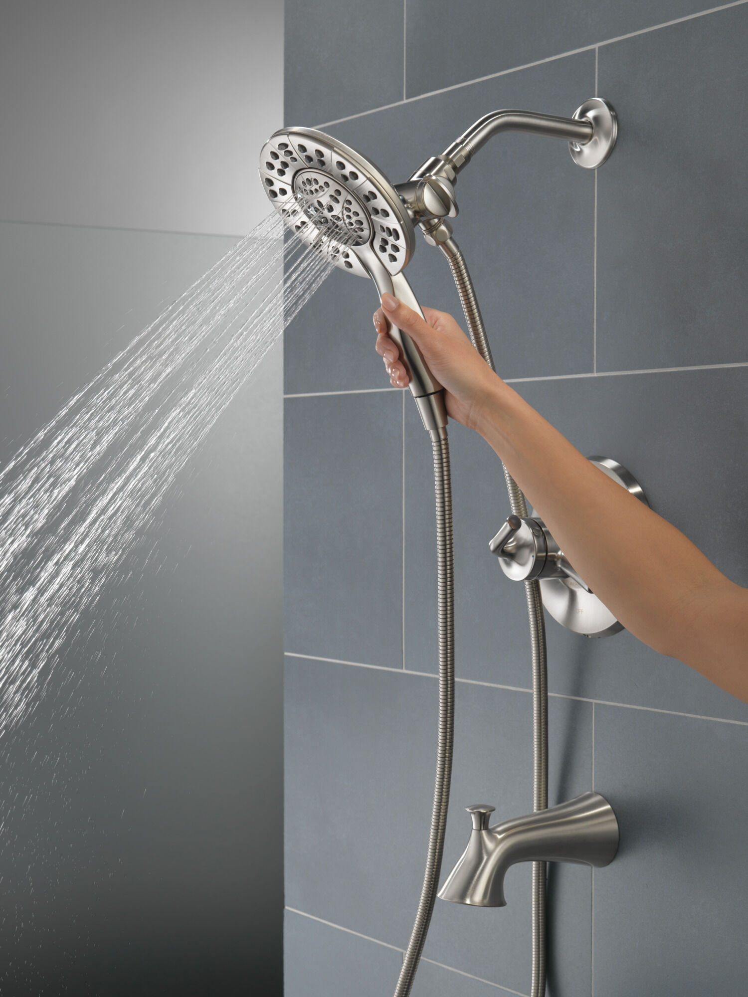 Monitor 17 Series Tub and Shower Trim in Stainless T17433-SS-I