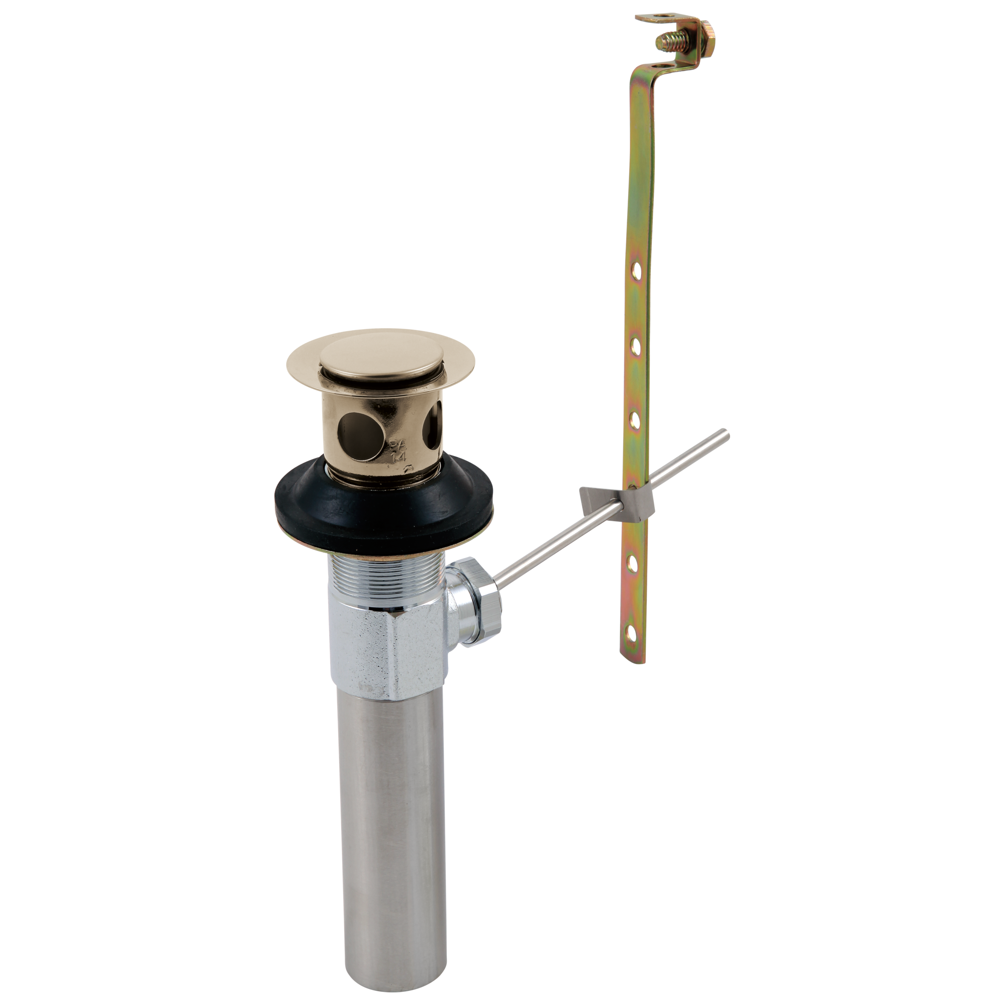 Delta Faucet Zura Metal Drain Assembly - Less Lift Rod - Bathroom - Polished Nickel