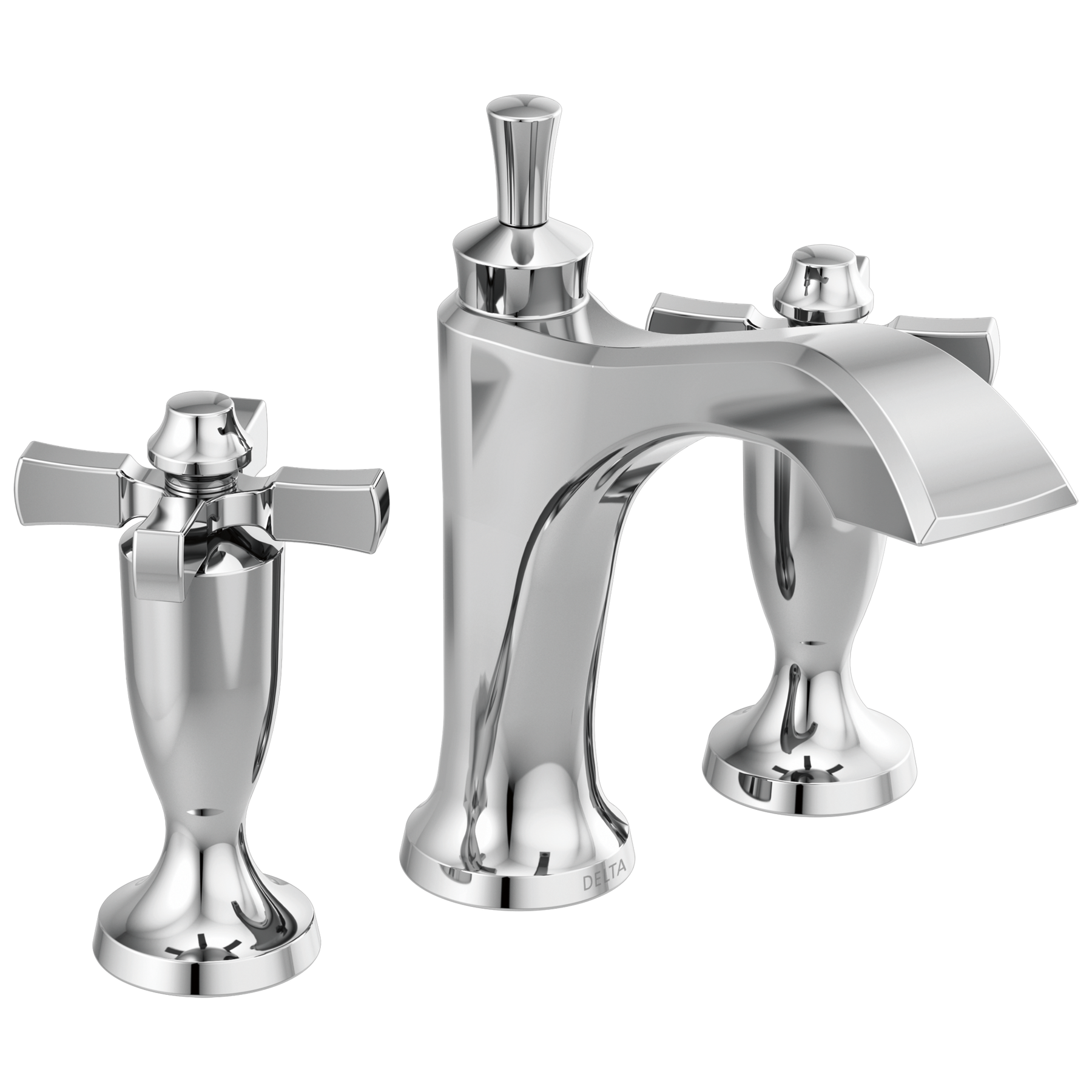 Two Handle Widespread Bathroom Faucet in Chrome 3557-MPU-DST | Delta Faucet