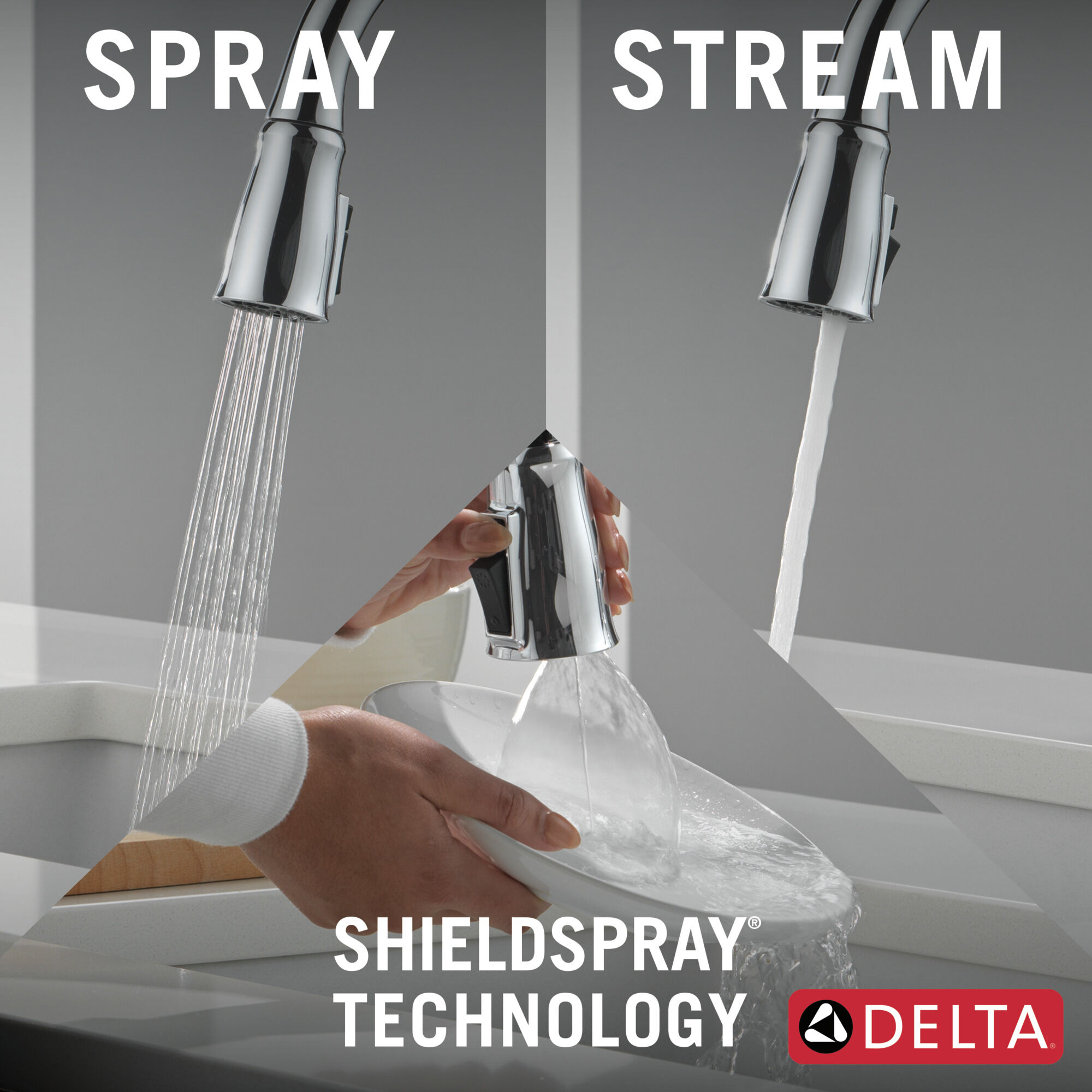 Touch2O® Technology Kitchen Faucet with Touchless Technology in