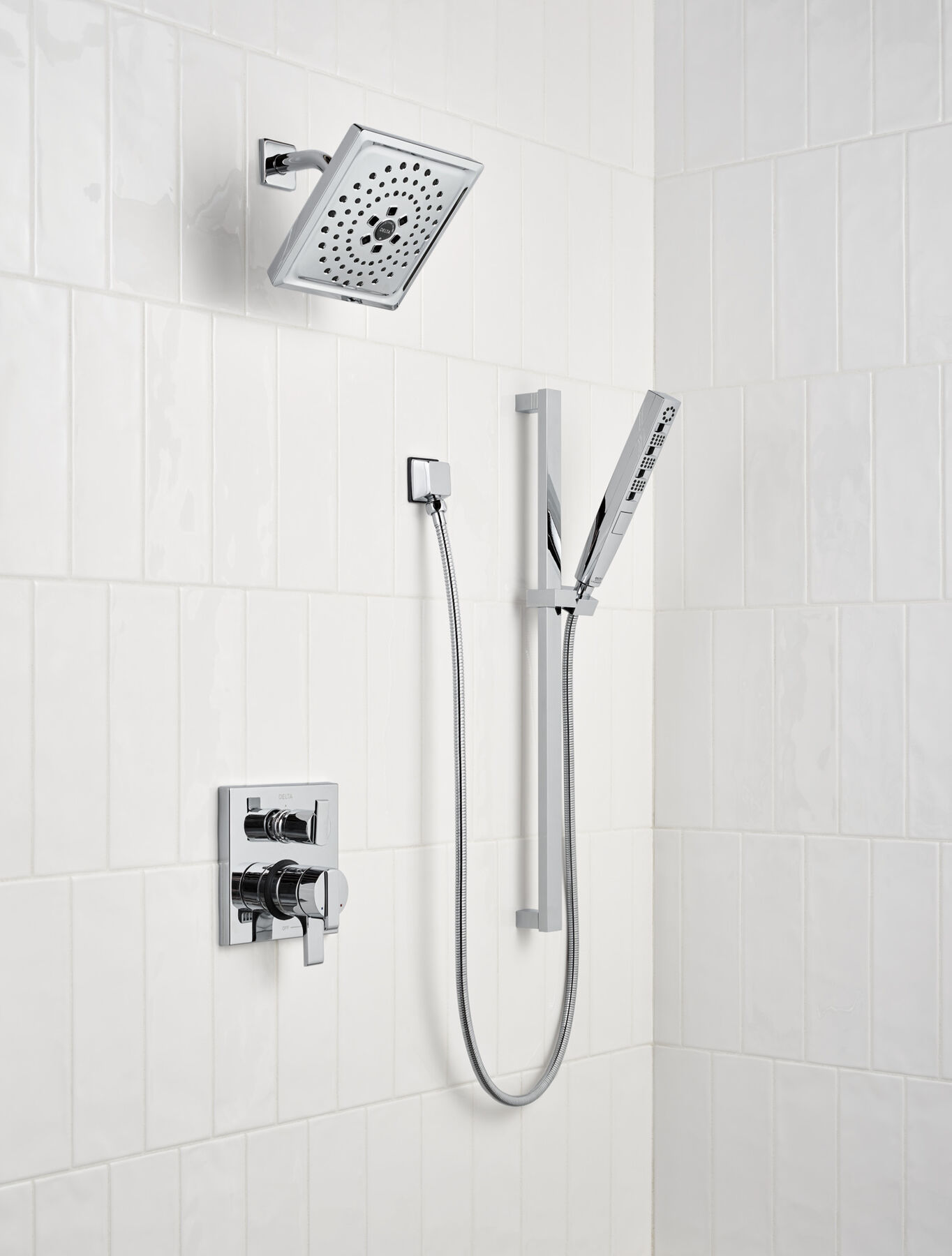 Angular Modern Monitor® 17 Series Valve Trim with 3-Setting 