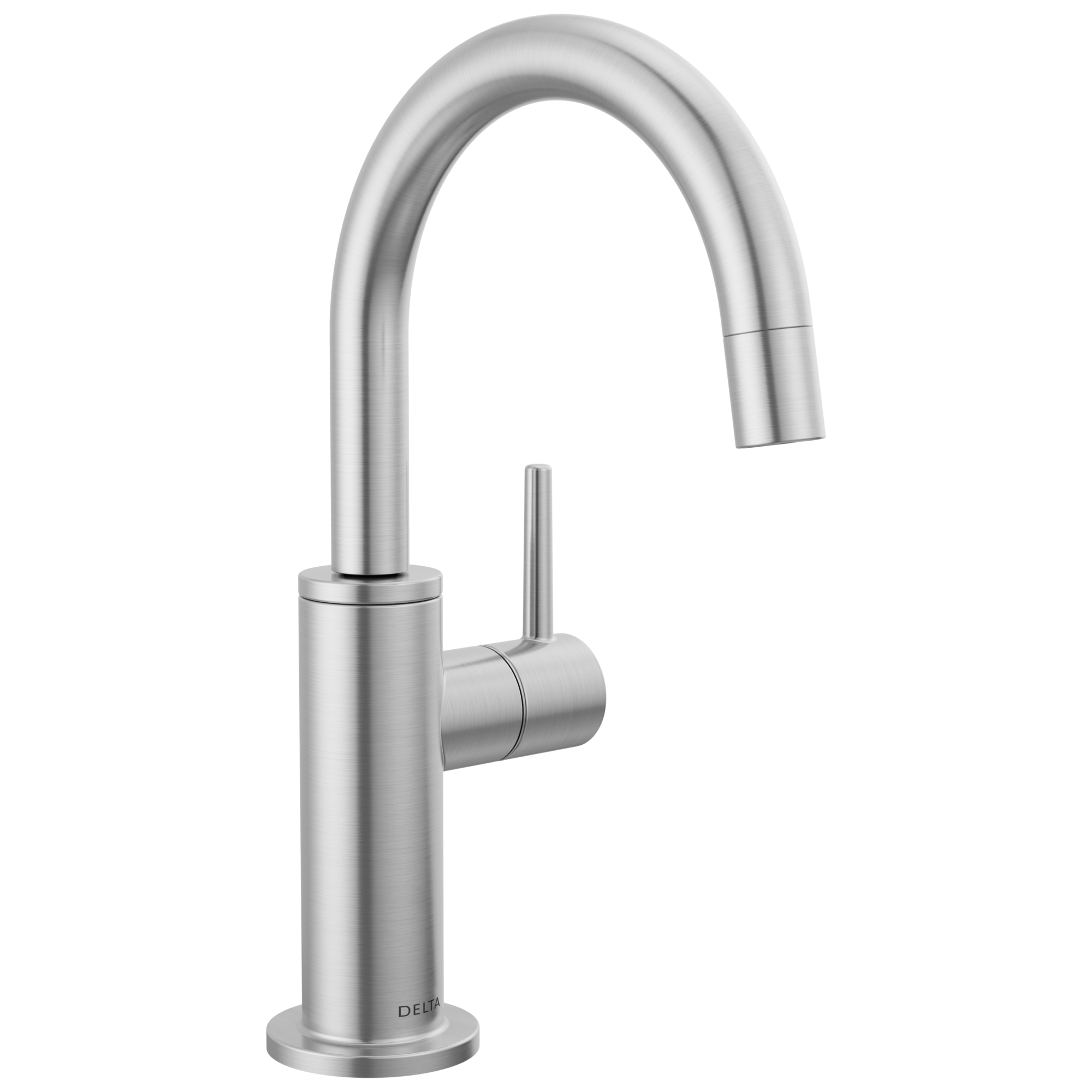 Delta Faucet Contemporary Round Beverage Faucet in Arctic Stainless