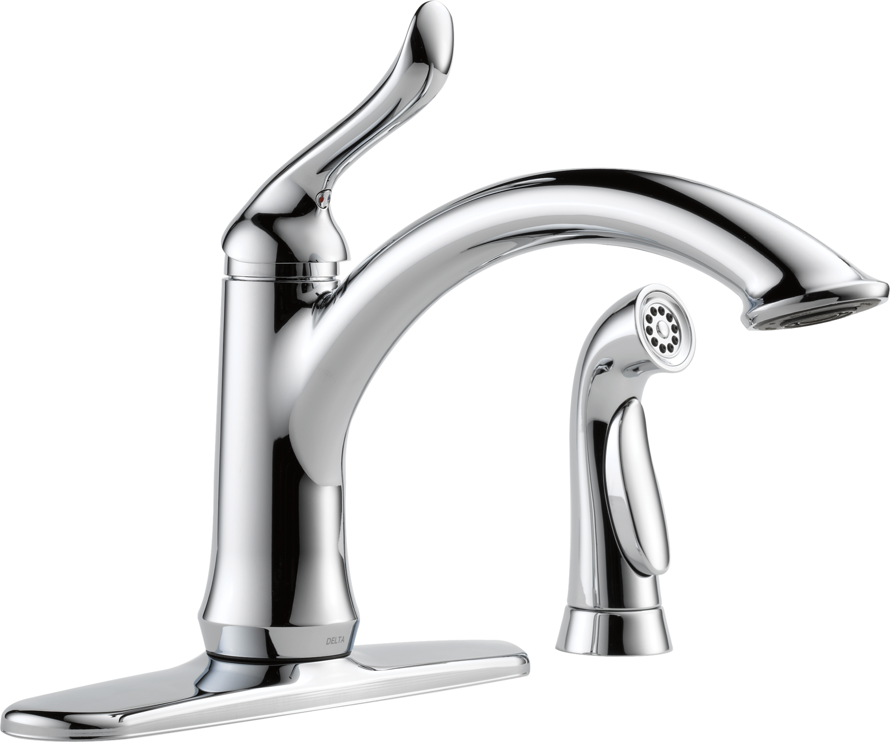 Single Handle Kitchen Faucet with Spray in Chrome 4453DST Delta Faucet
