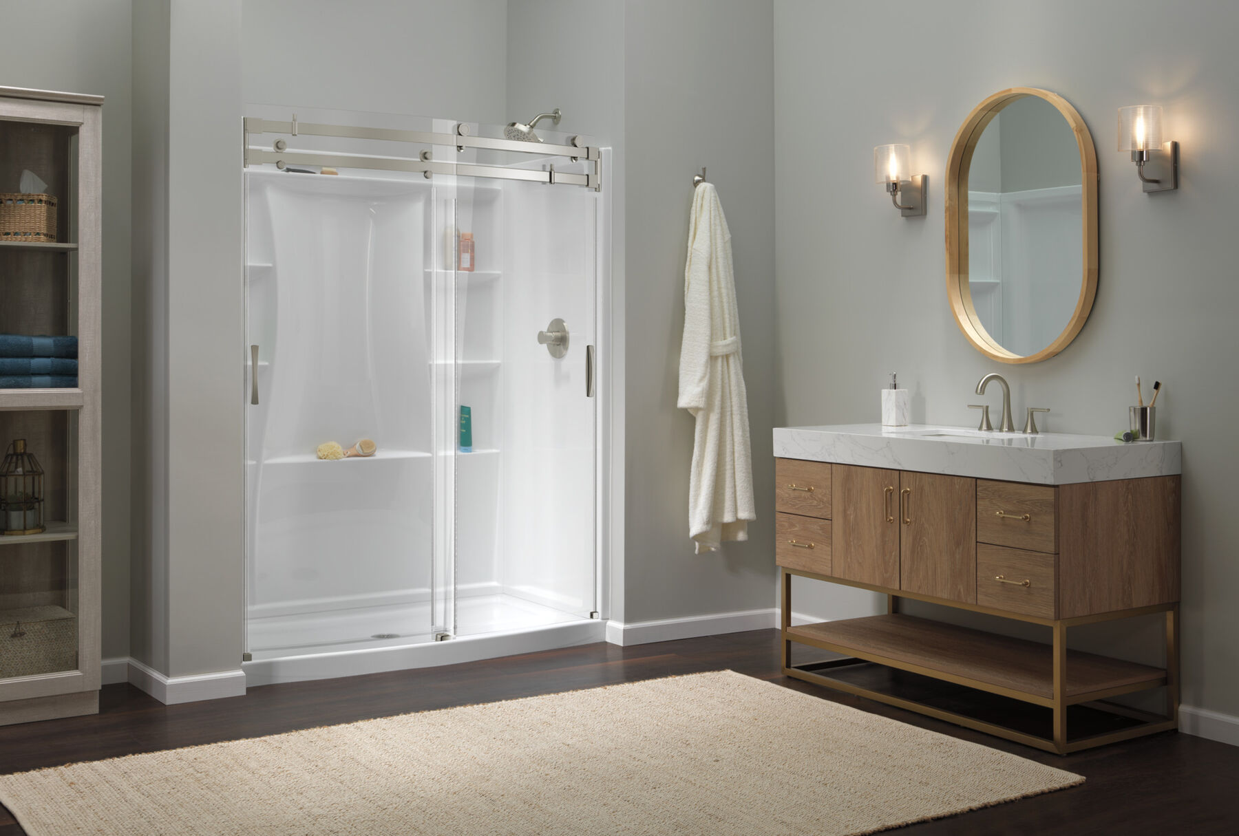 60"x32" Classic 500 Curved Shower Door, image 2