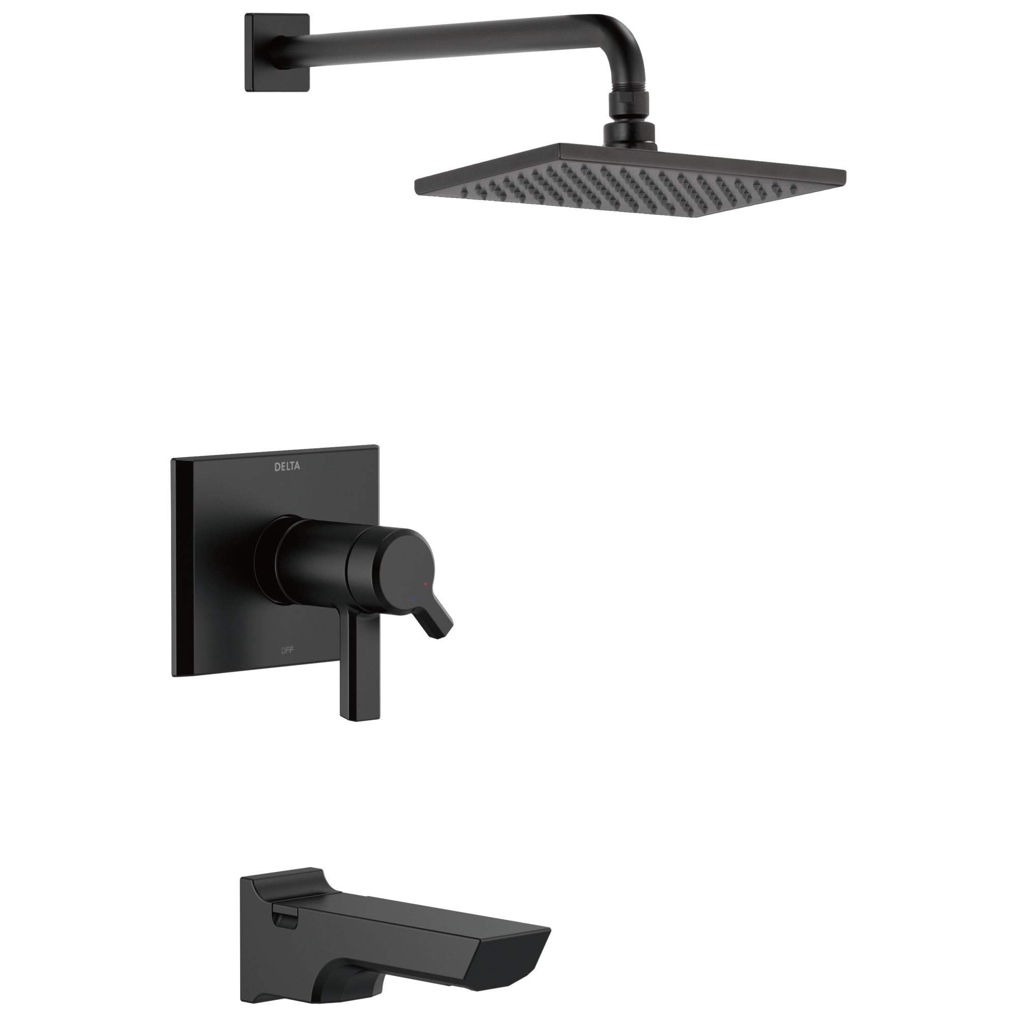 Delta Faucet Pivotale Tempassure 17T Series H2okinetictub & Shower Trim - Matte Black