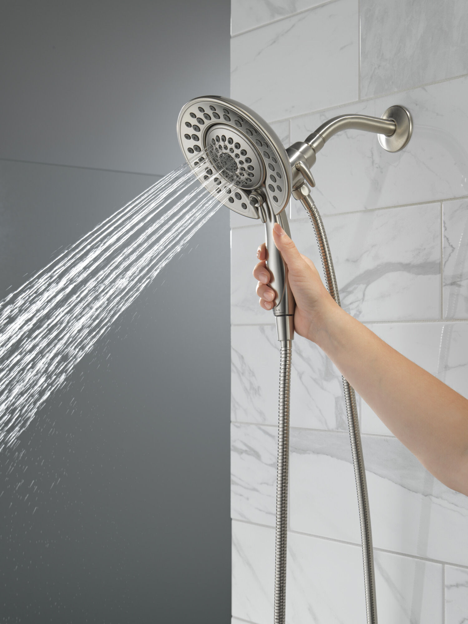 In2ition® 5-Setting Two-In-One Shower in Lumicoat® Stainless 58569