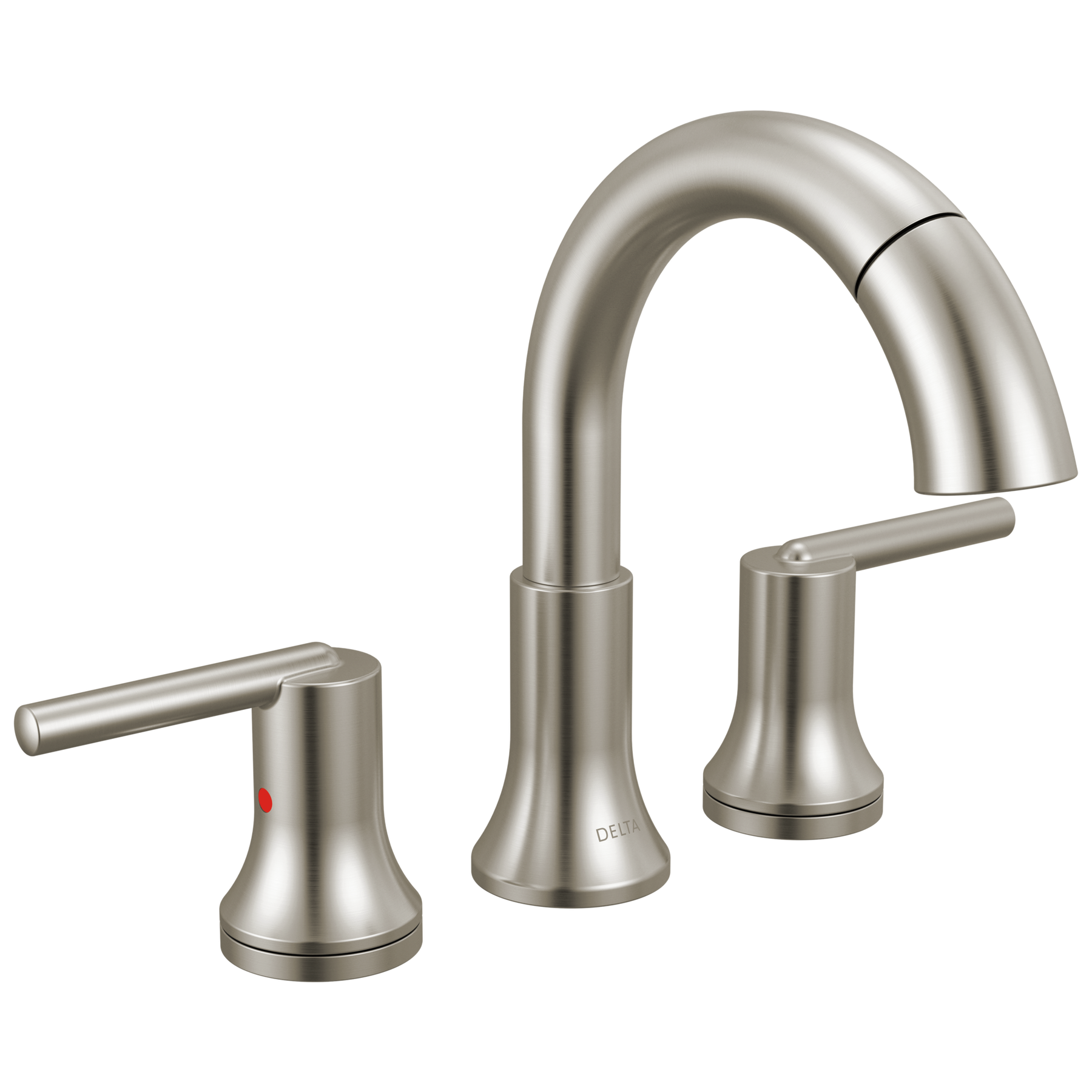 Two Handle Widespread Pull Down Bathroom Faucet in Stainless 3559SSPD