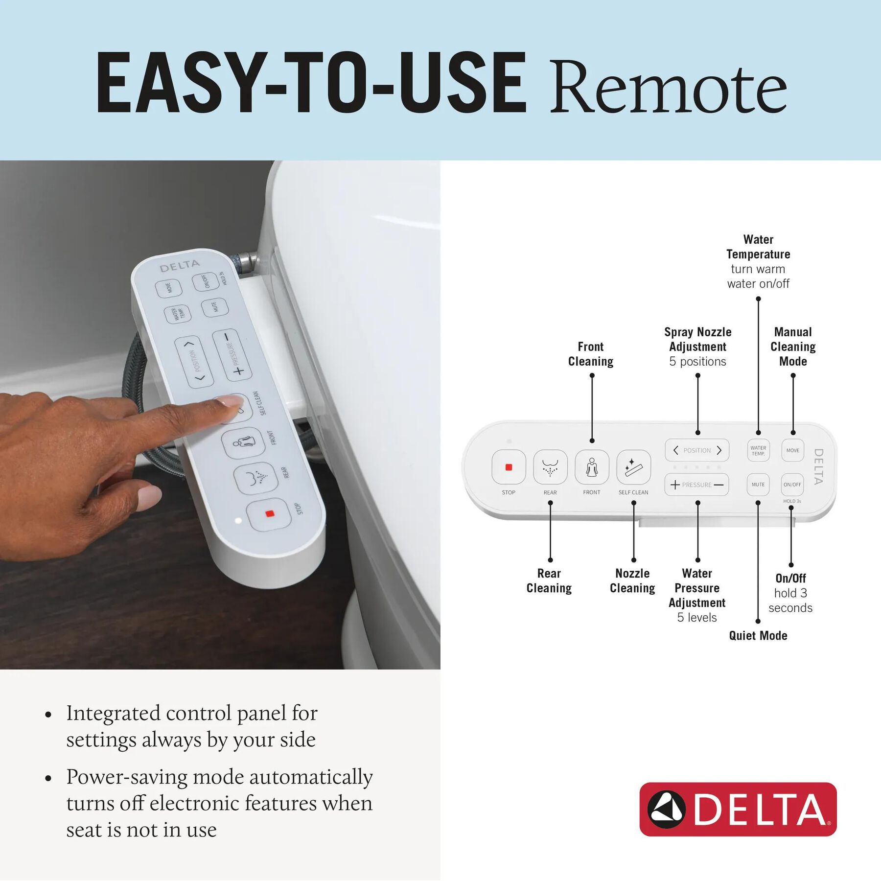 Standard Elongated Electric Bidet Toilet Seat, image 18