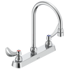 Two Handle 8 In Cast Deck-Mount Faucet