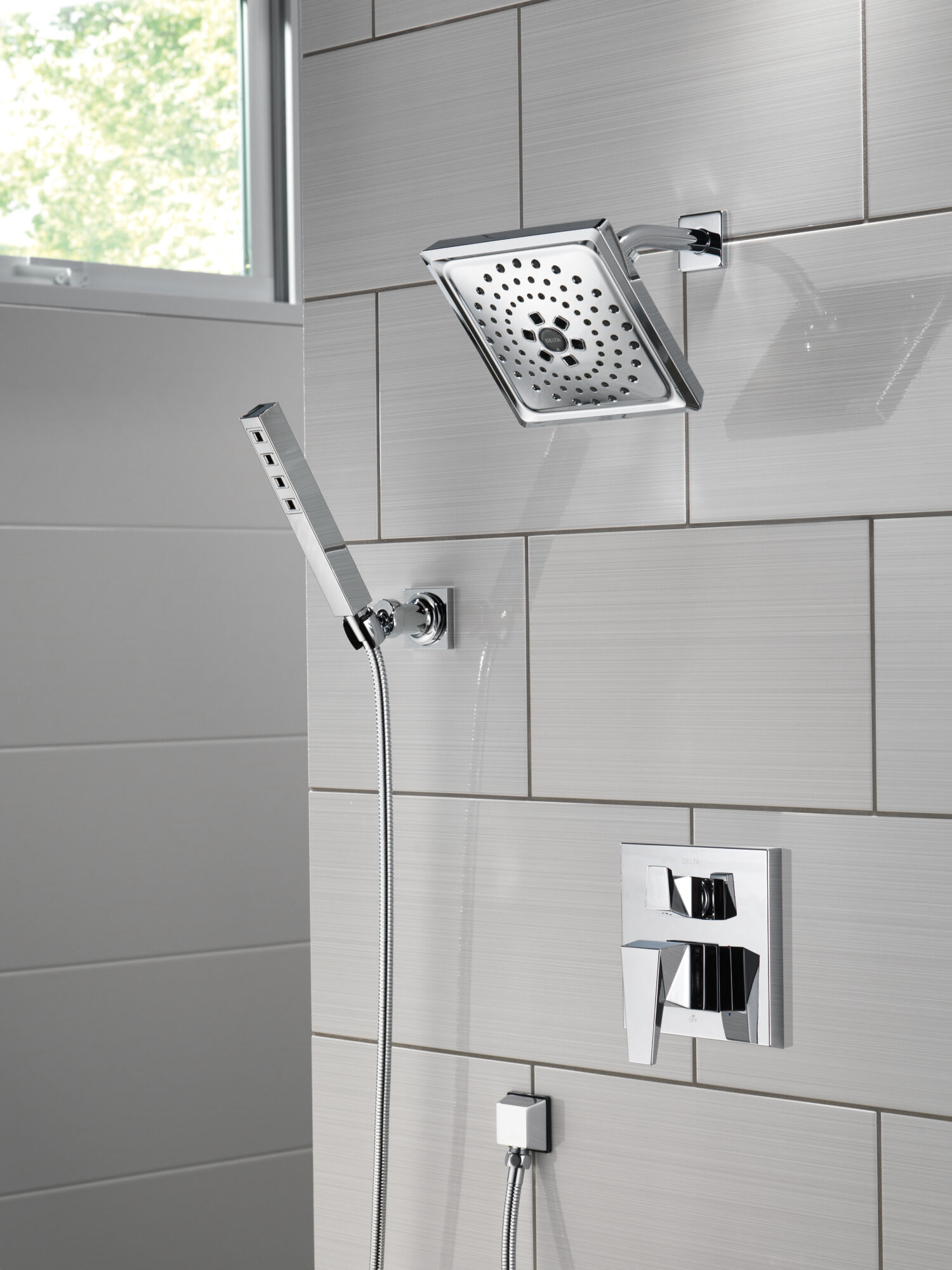 Universal Wall-Mounted Shower Head Holder Bracket Adjustable Holder Bathroom US 