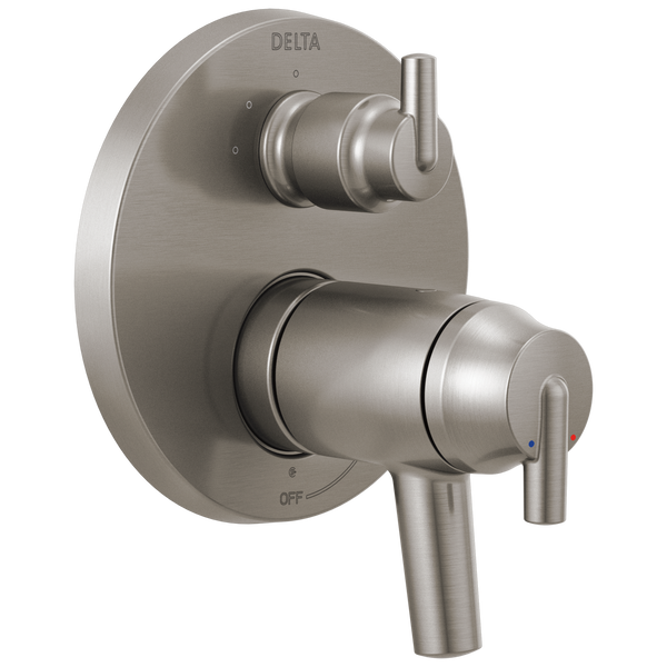 Contemporary Two Handle TempAssure® 17T Series Valve Trim with 3
