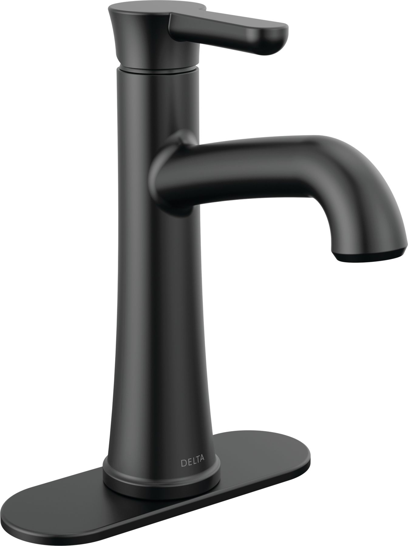 Single Handle Bathroom Faucet 1L (Recertified) in Matte Black 15860LF-BL-R  | Delta Faucet, image size:1344x1800