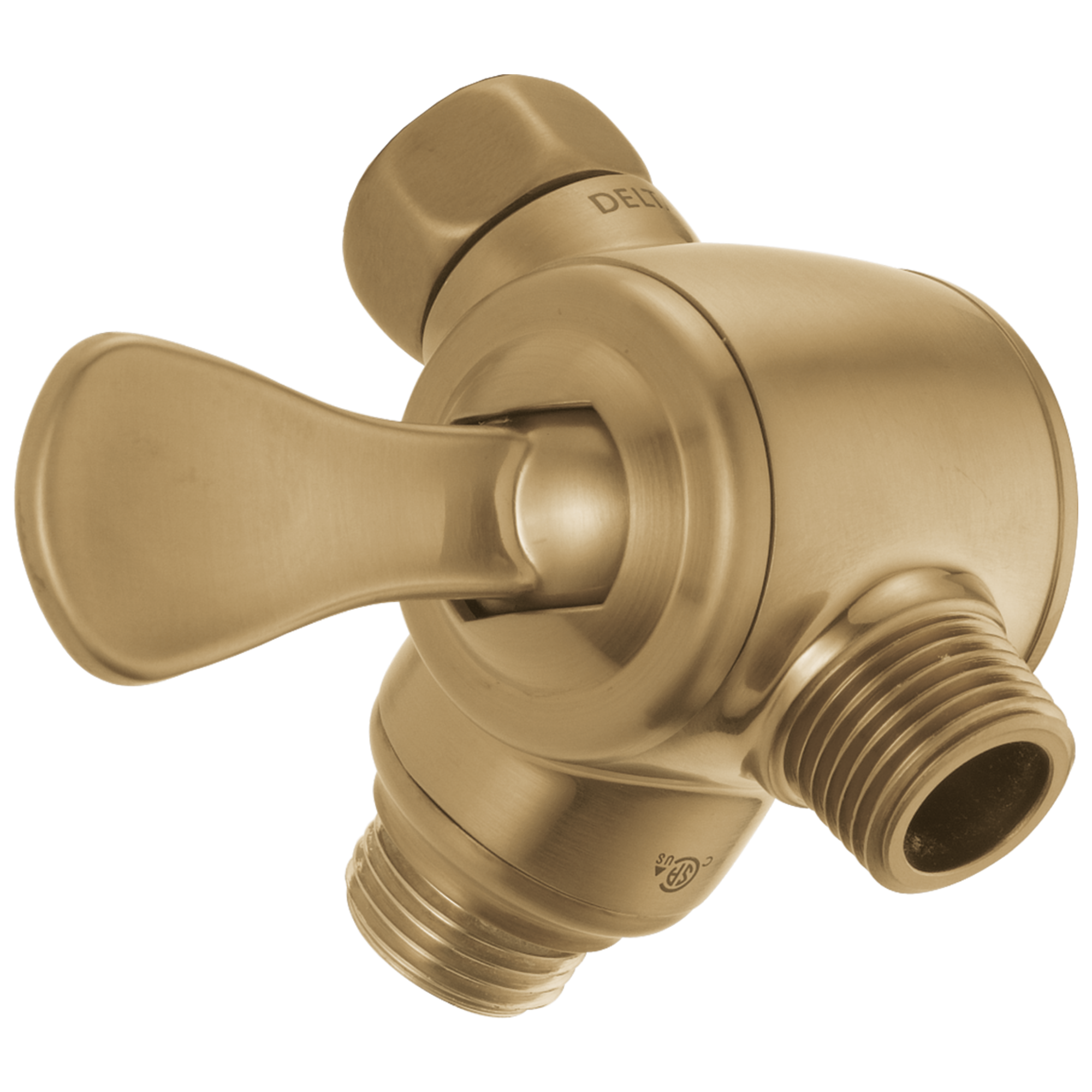 Delta Faucet Universal Showering Components 3-Way Shower Arm Diverter for Hand Shower - Champagne Bronze
