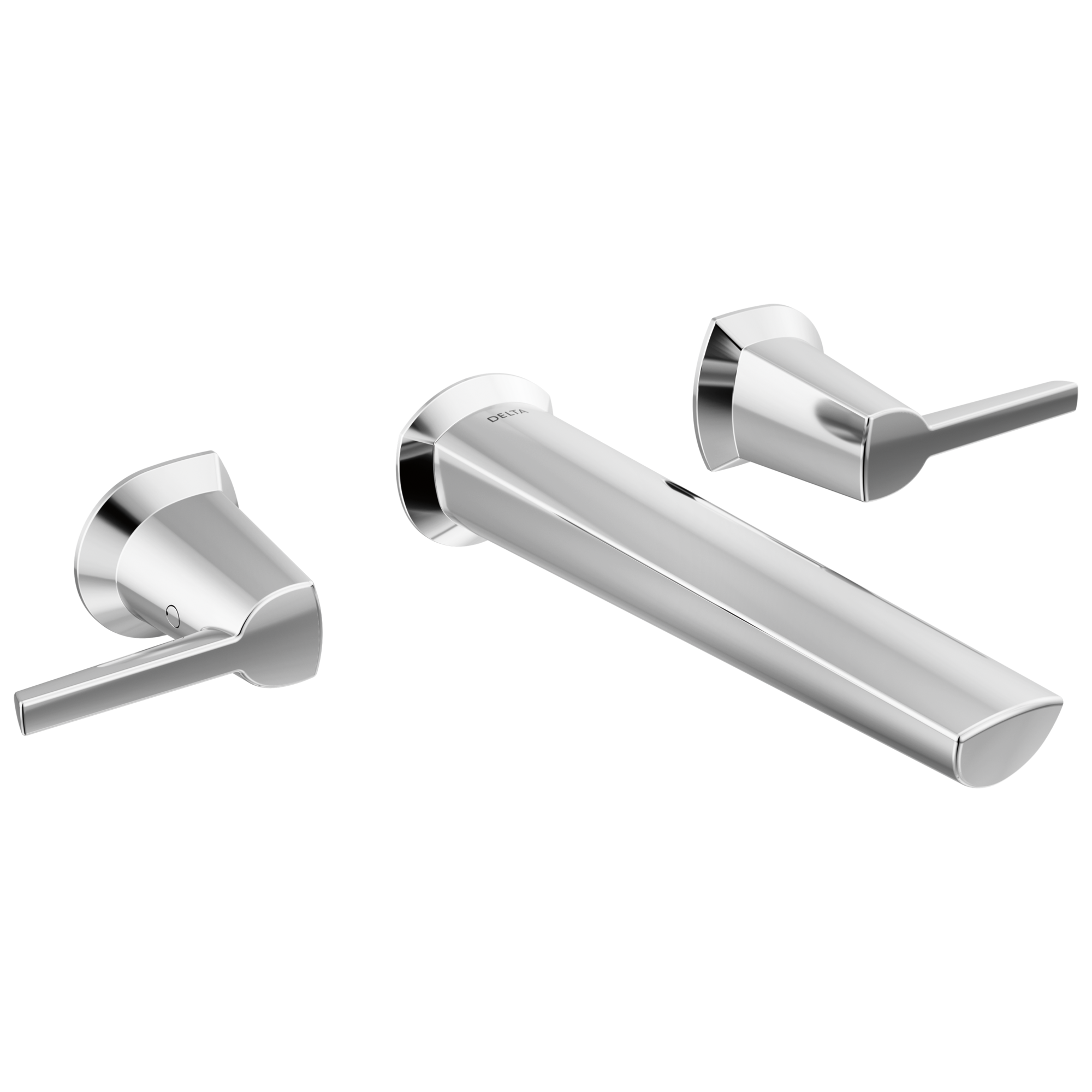 GaleonE Two Handle Wall Mount Bathroom Faucet - Lumicoat Chrome