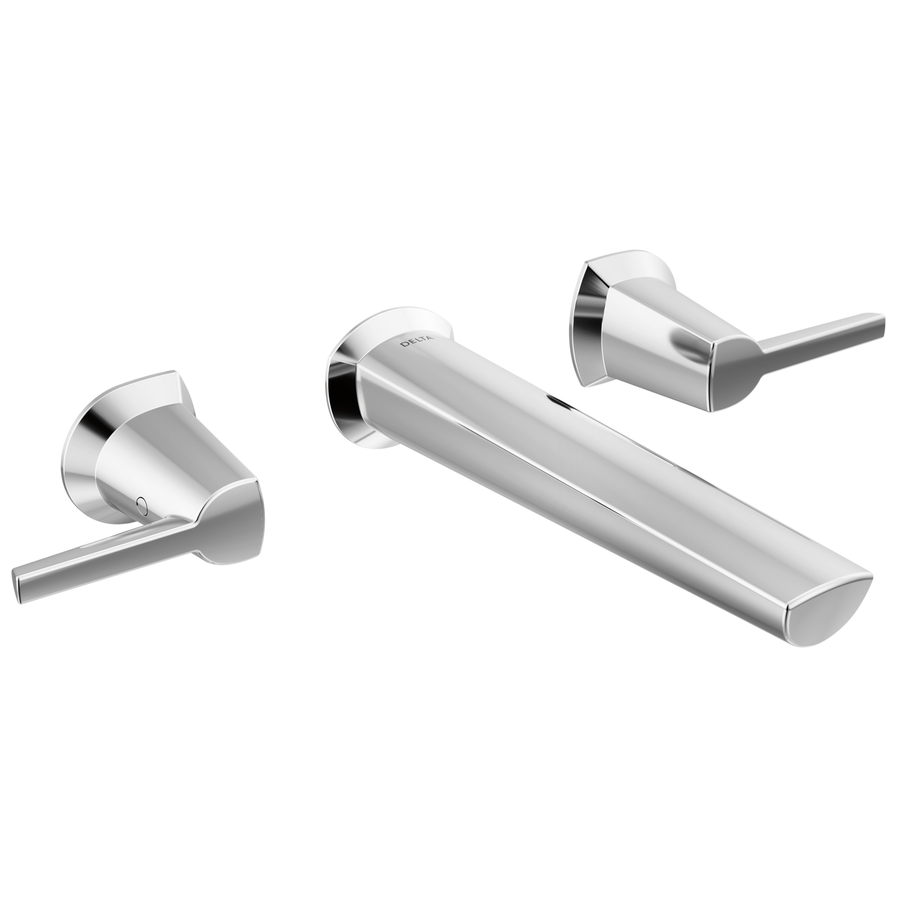 Two Handle Wall Mount Bathroom Faucet in Lumicoat® Chrome — image 1