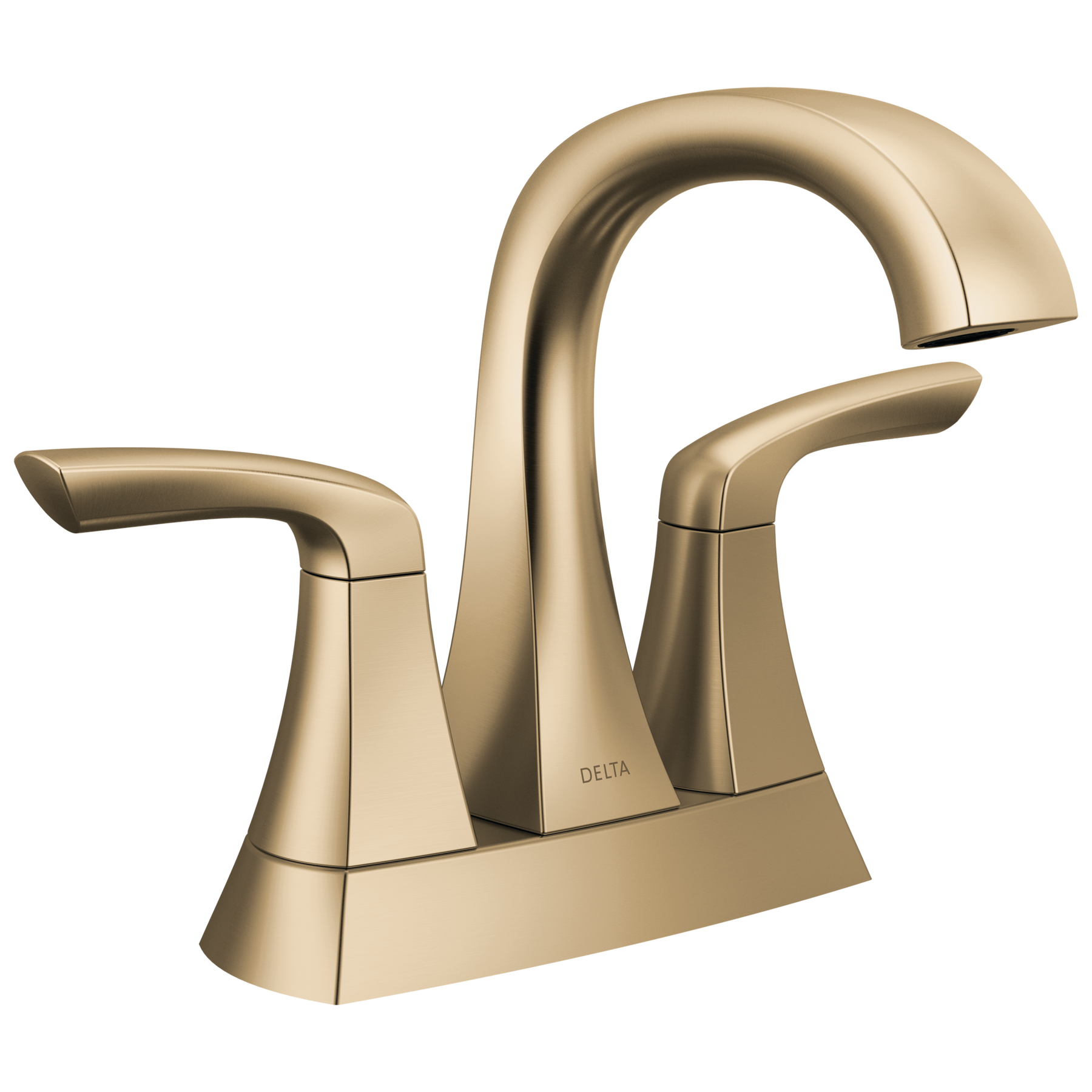 Two Handle Centerset Bathroom Faucet in Champagne Bronze 25895LF