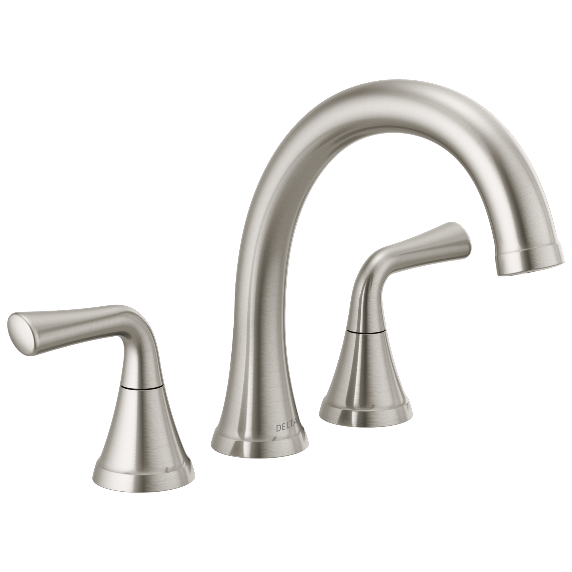 Delta Faucet T2777-SS 3穴ローマンタブトリム デッキマウント ダイバーターなし ステンレス 並行輸入品