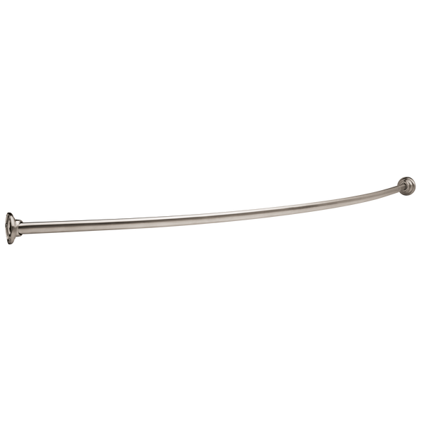 1" x 5' Shower Curtain Rod with Brackets (6" Bow) in Chrome 42205