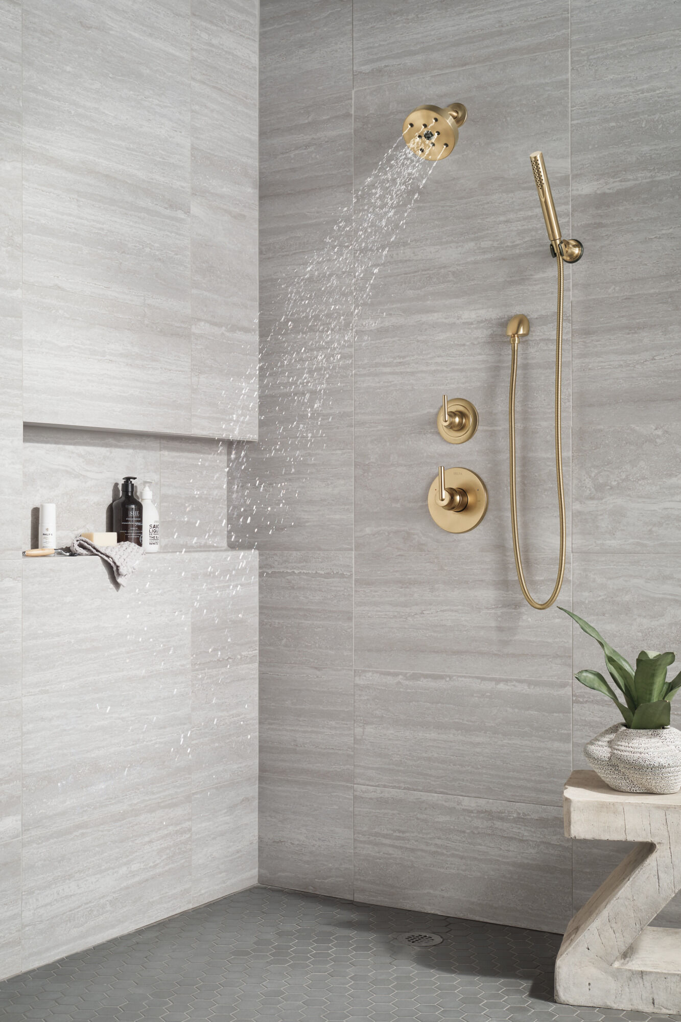 3-Setting Custom Shower Bundle in Champagne Bronze FVS6-TR211-CZ
