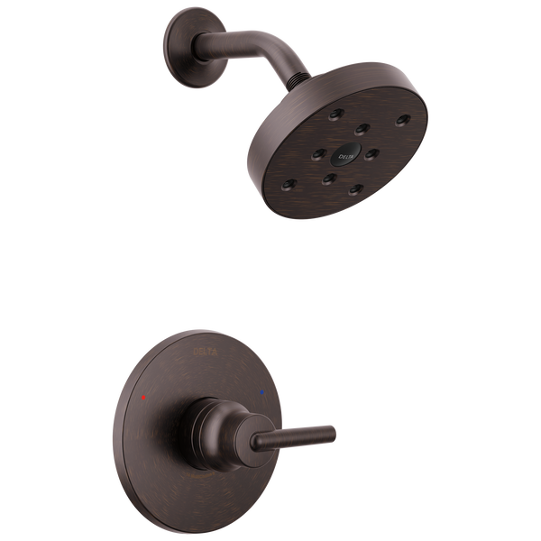 Delta T14253-RB Vero Monitor 14 Series Shower Trim In Venetian Bronze - Pressure-Balance Valve & Rainfall Shower Head