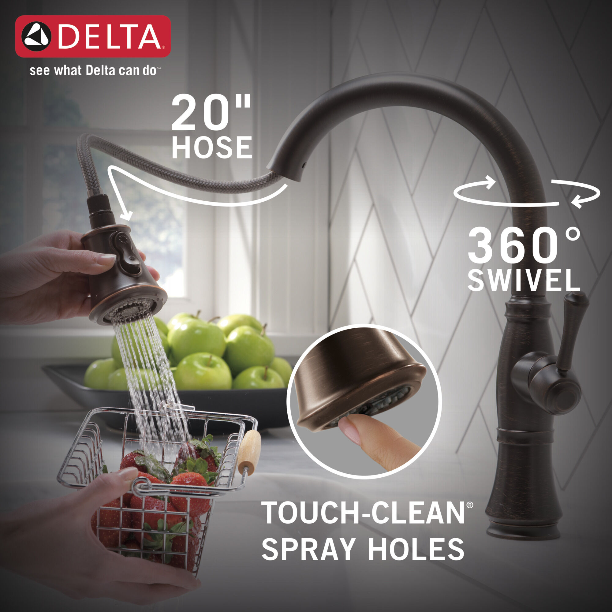Single Handle Pull-Down Kitchen Faucet with ShieldSpray