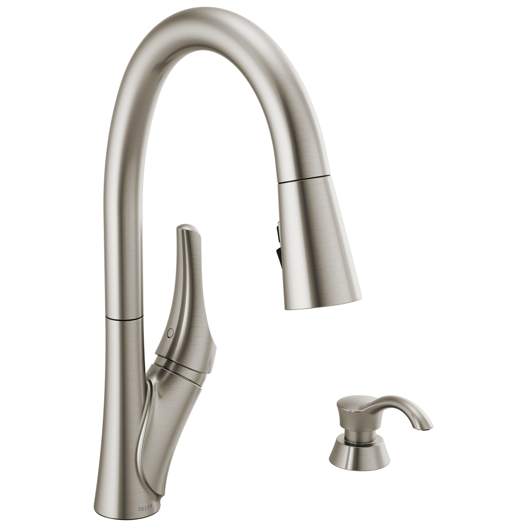 Single Handle Pull-Down Kitchen Faucet (Recertified) in Spotshield