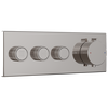 High Flow Push Button Themrostatic Trim 3 Outlet