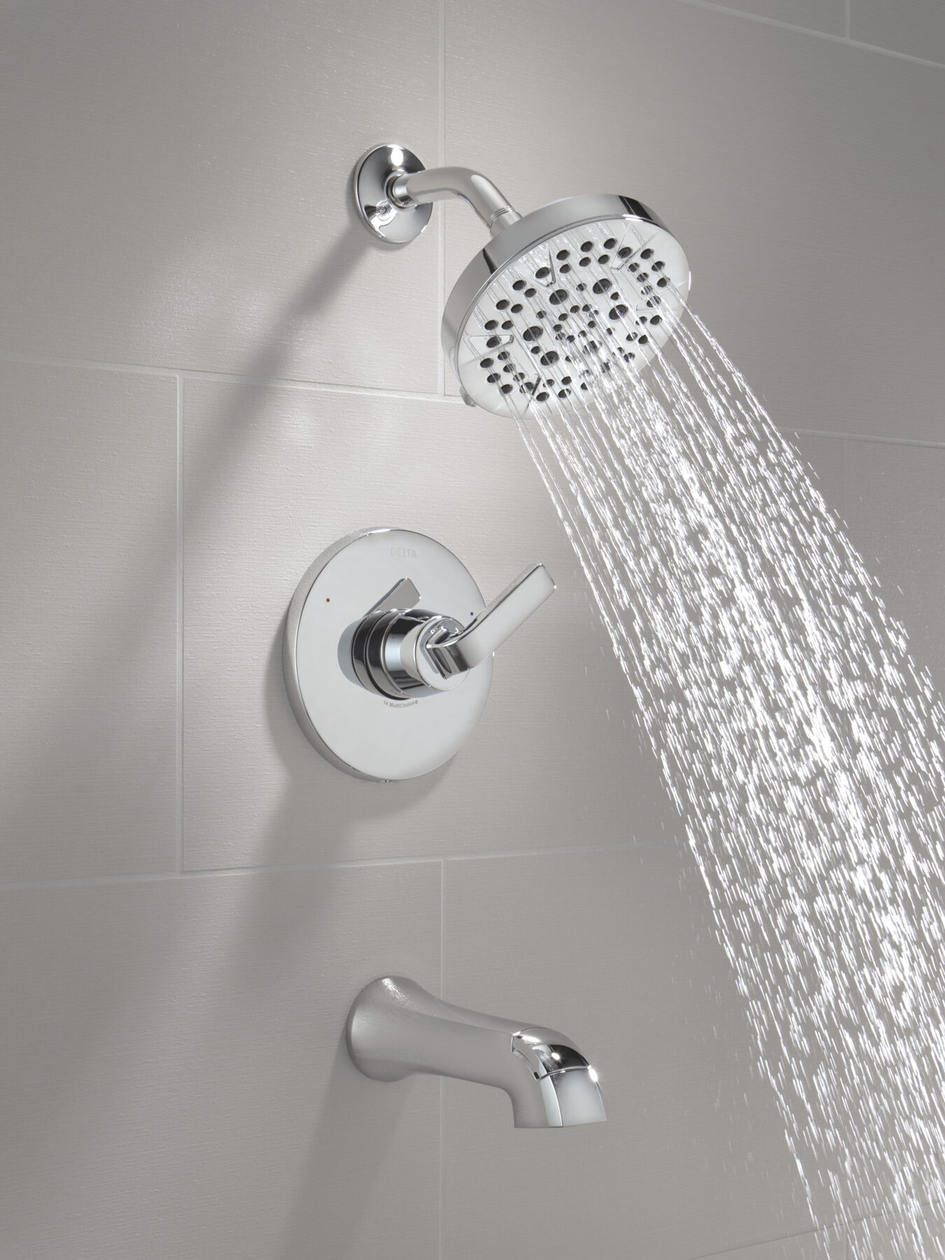 Widespread Lavatory Faucet with 14 Series Tub Shower Trim and Bathroom Accessories Bundle