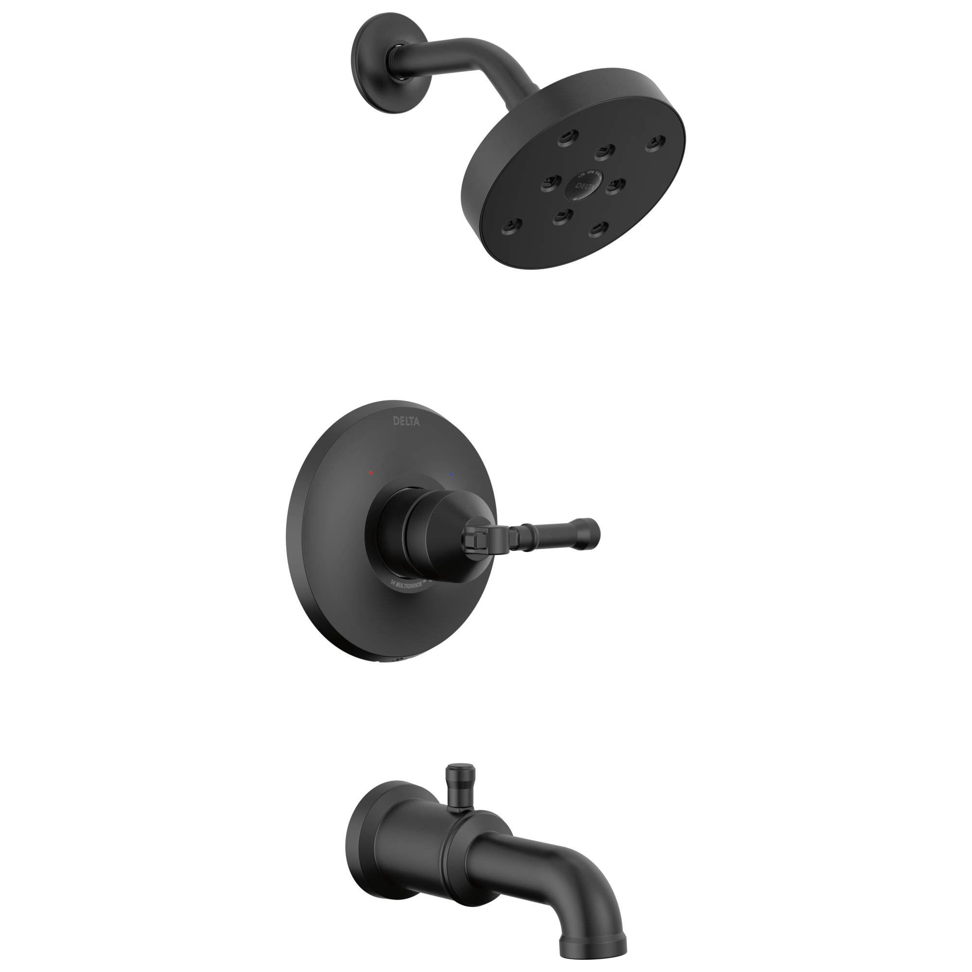 BroderickE 14 Series Tub Shower Trim - Matte Black