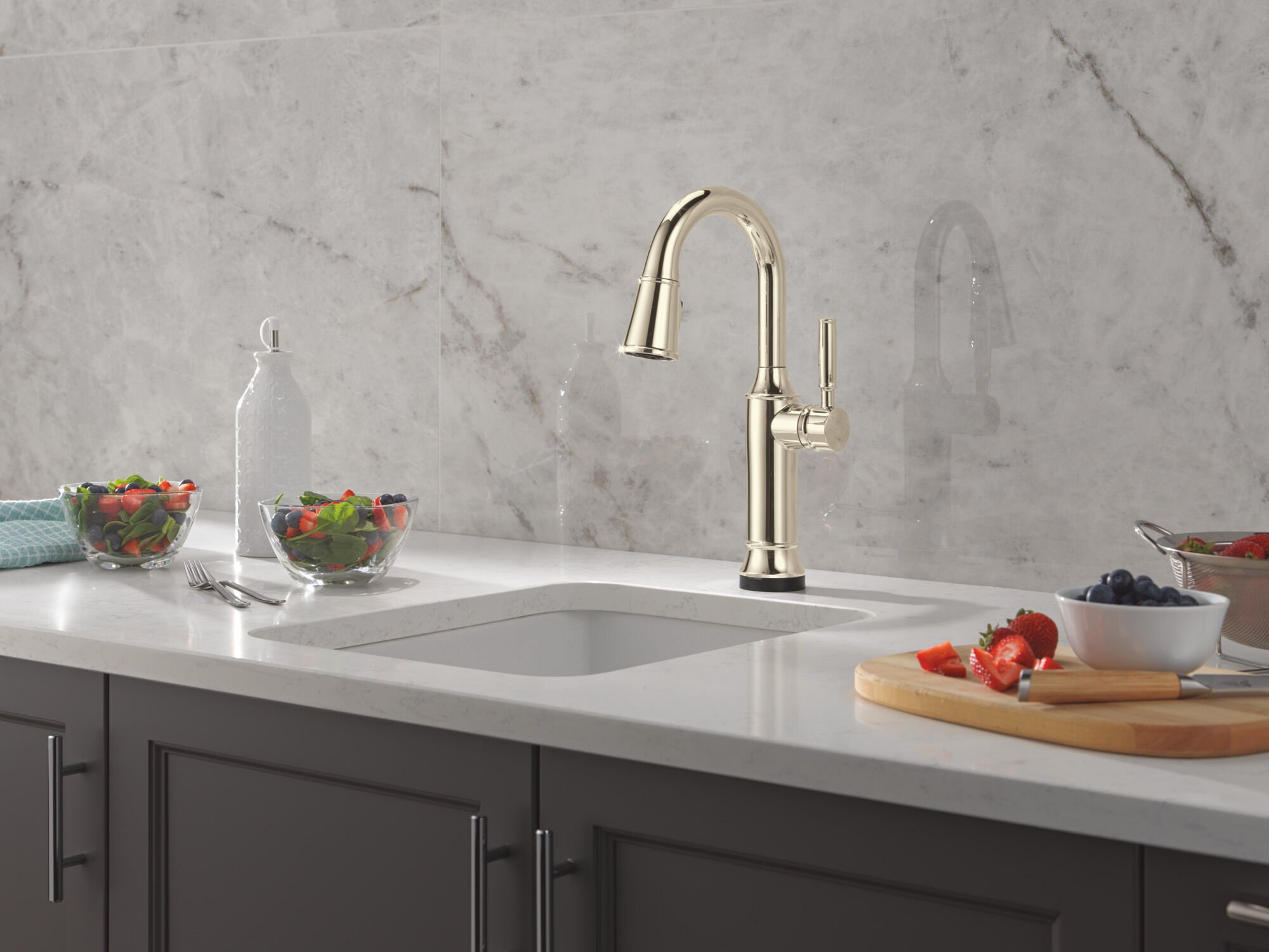 Touch2O® Bar / Prep Faucet with Touchless Technology in Lumicoat