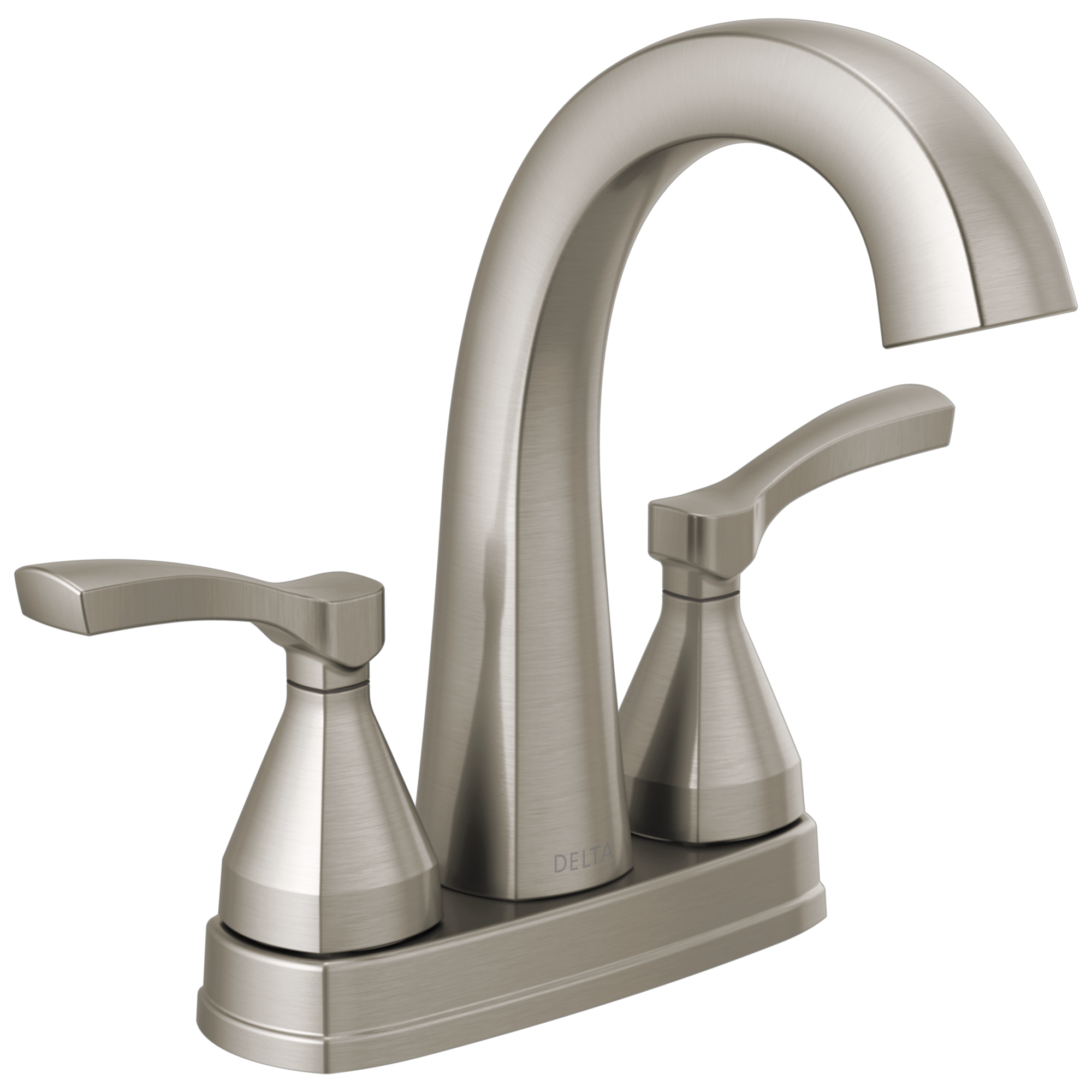 Delta Faucet Stryke Two Handle Centerset Bathroom Faucet - Lumicoat Stainless