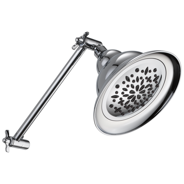 Bell Shower Head with Adjustable Arm Extender in Chrome 75172 Delta