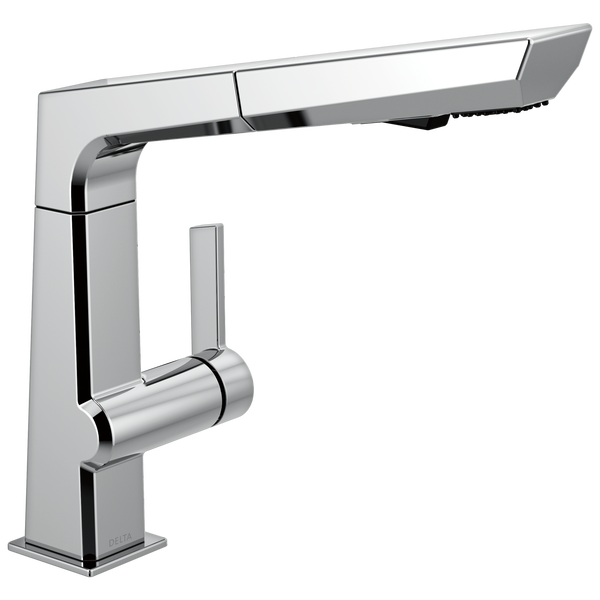 Single Handle Pull Out Kitchen Faucet in Chrome 4193DST Delta Faucet