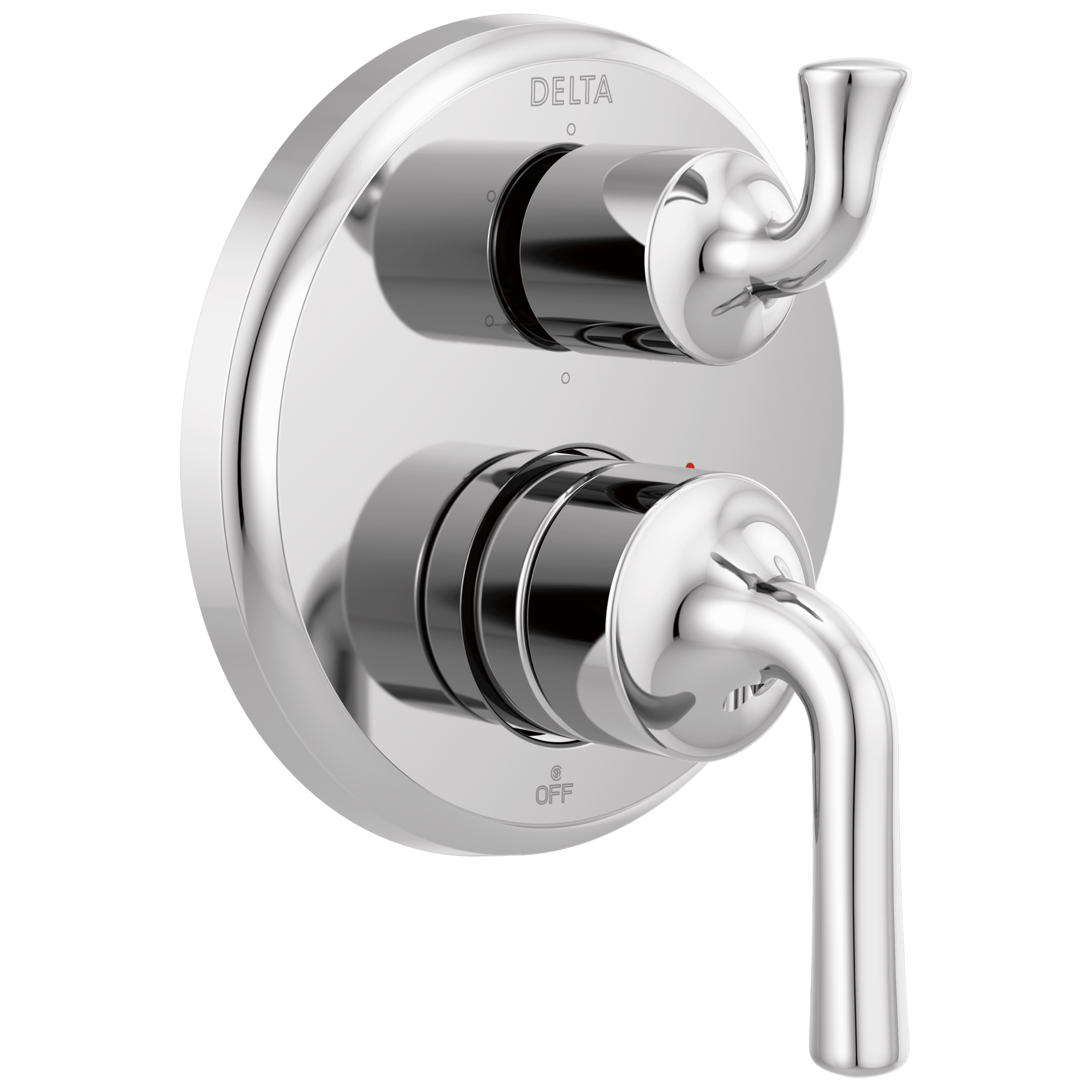 Delta Faucet KayraE Two-Handle Monitor 14 Series Valve Trim with 6-Setting Integrated Diverter - Chrome
