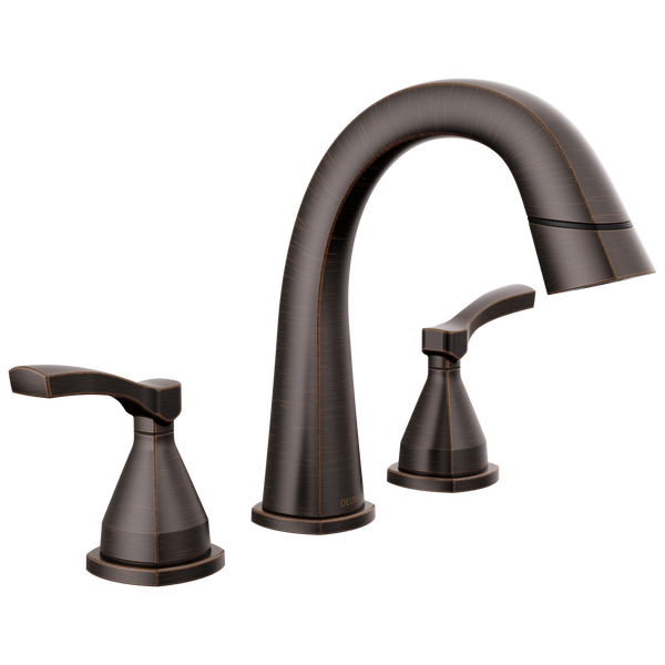 Two Handle Widespread Pull Down Bathroom Faucet in Bronze