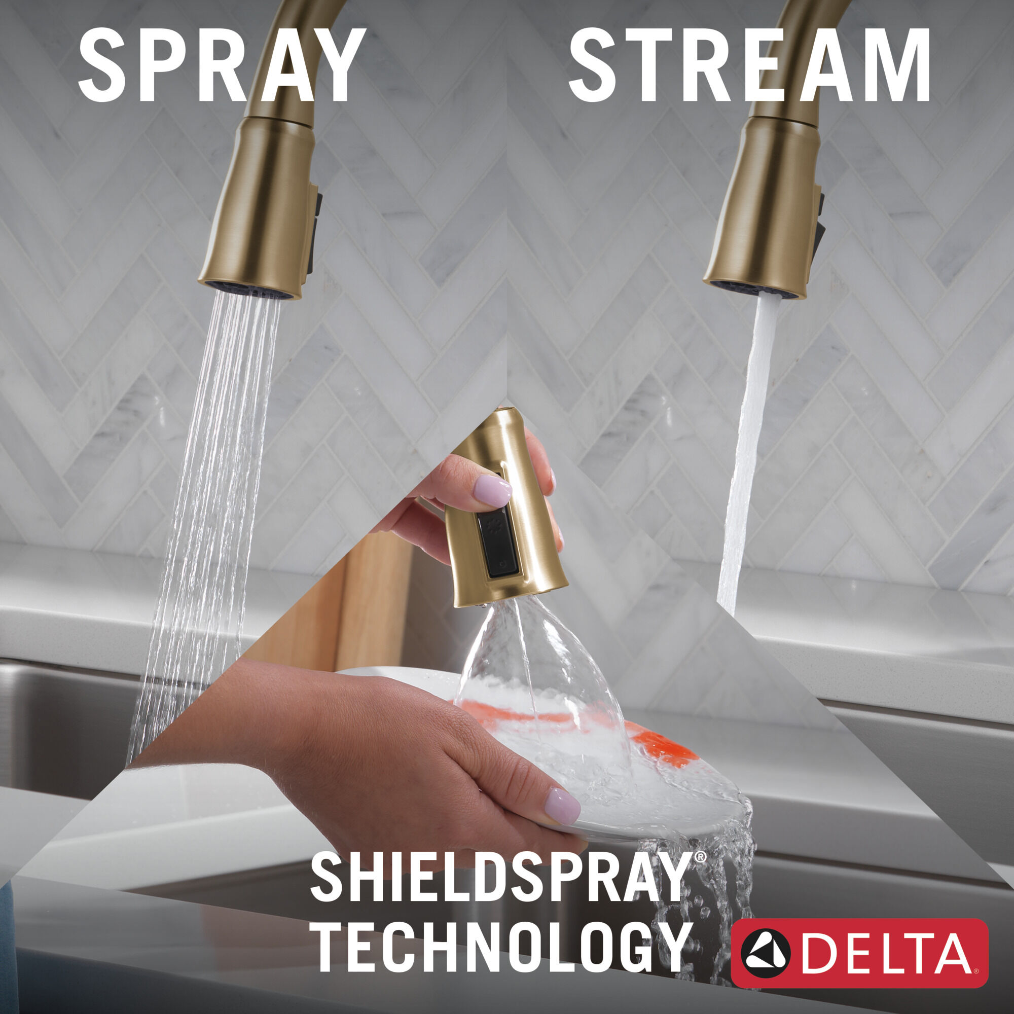 Single-Handle Pull-Down Kitchen Faucet with Touch2O® Technology